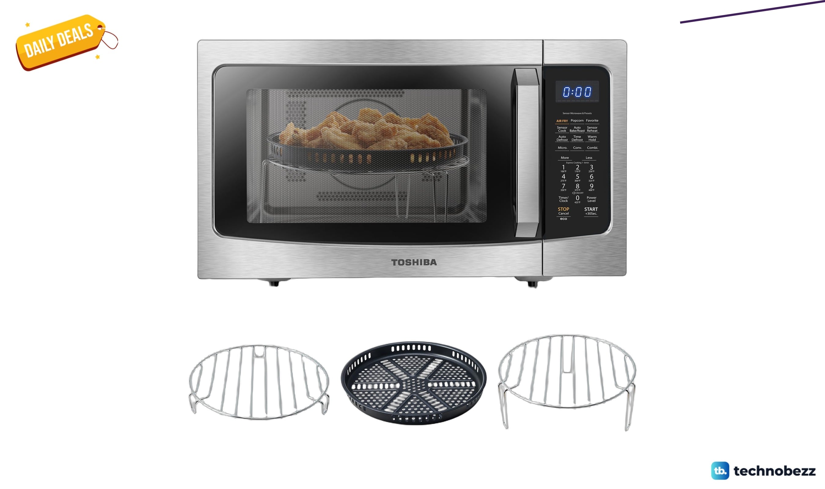 Toshiba Air Fryer Combo 4-in-1 Countertop Microwave drops to $229.89