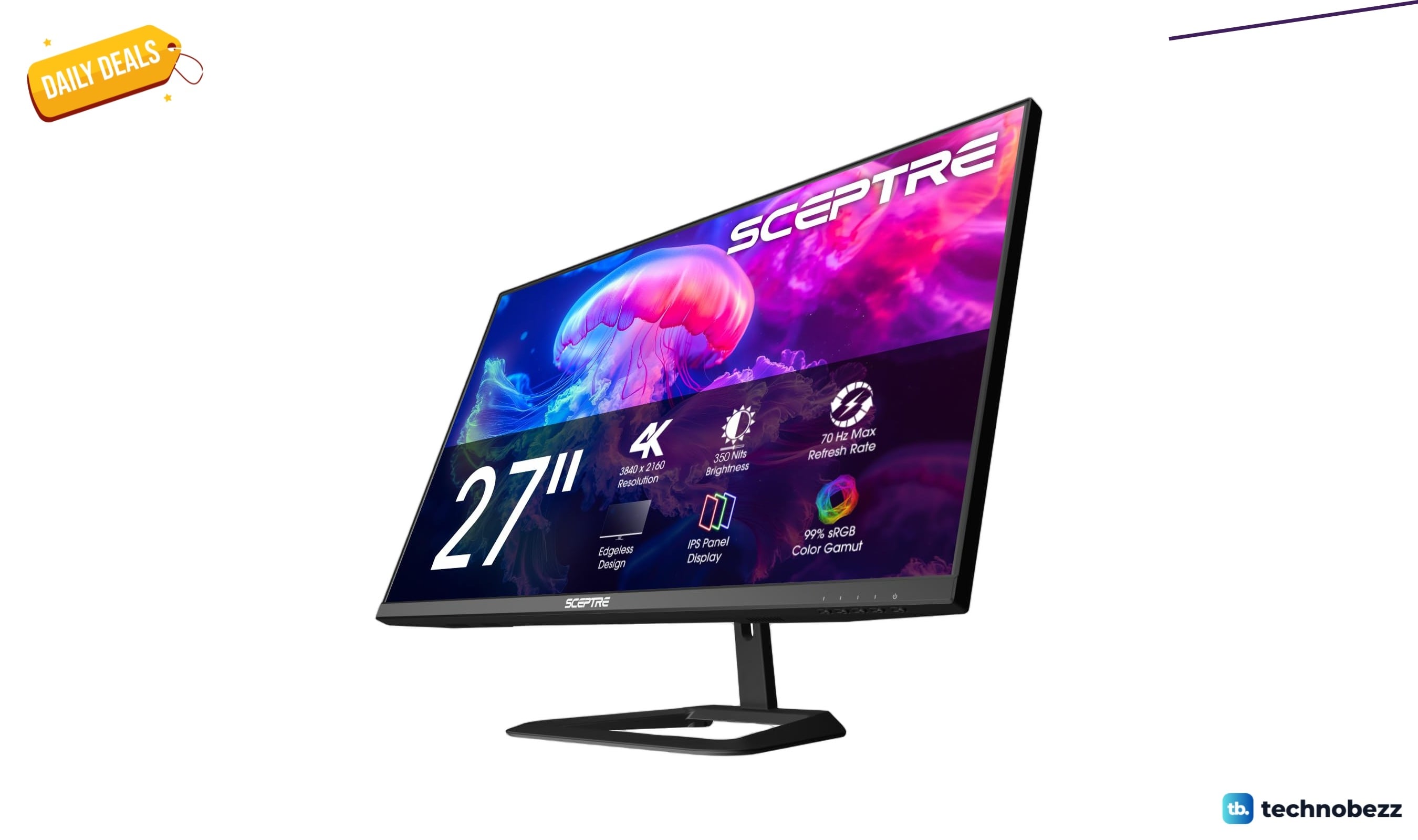 Sceptre Prime 4K IPS 27 inch monitor drops to $187.97 on Amazon