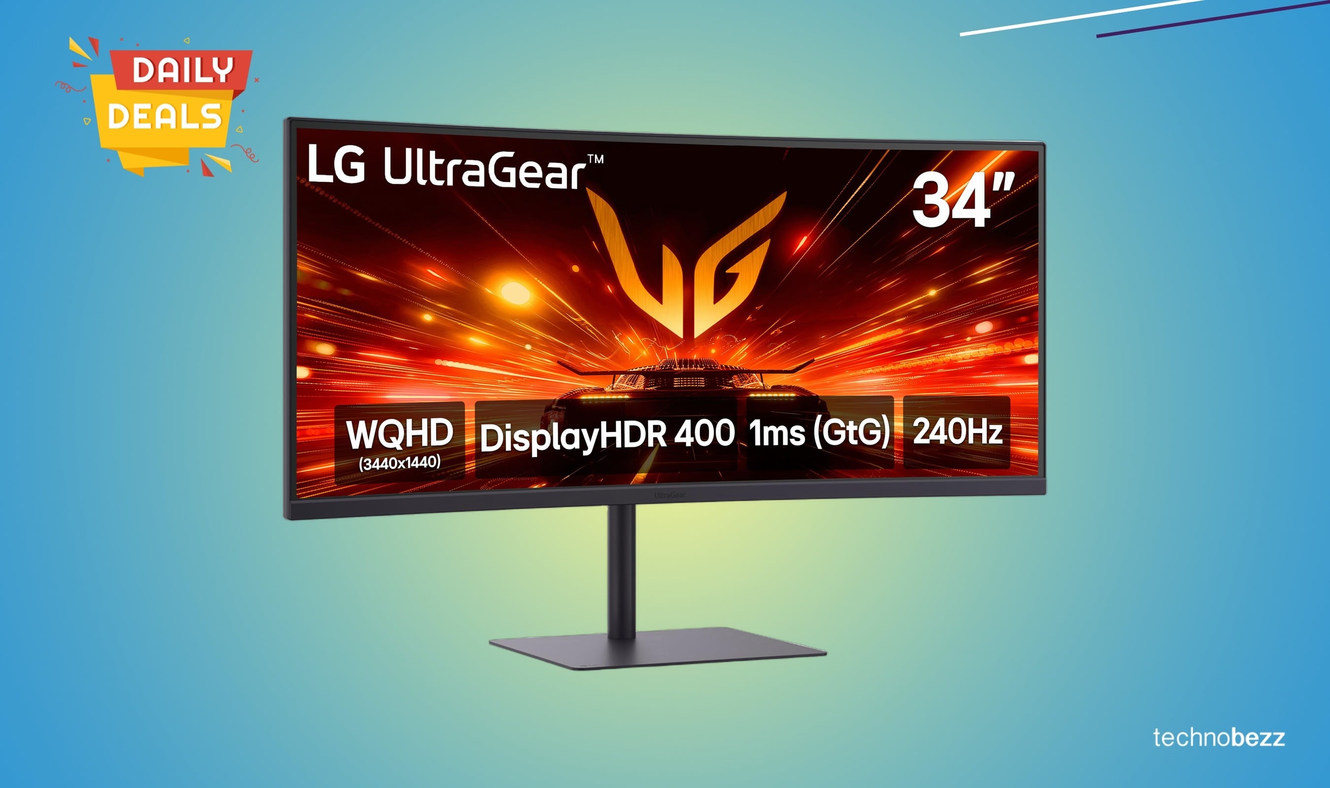 LG Ultragear 34-inch curved gaming monitor drops to $379.99