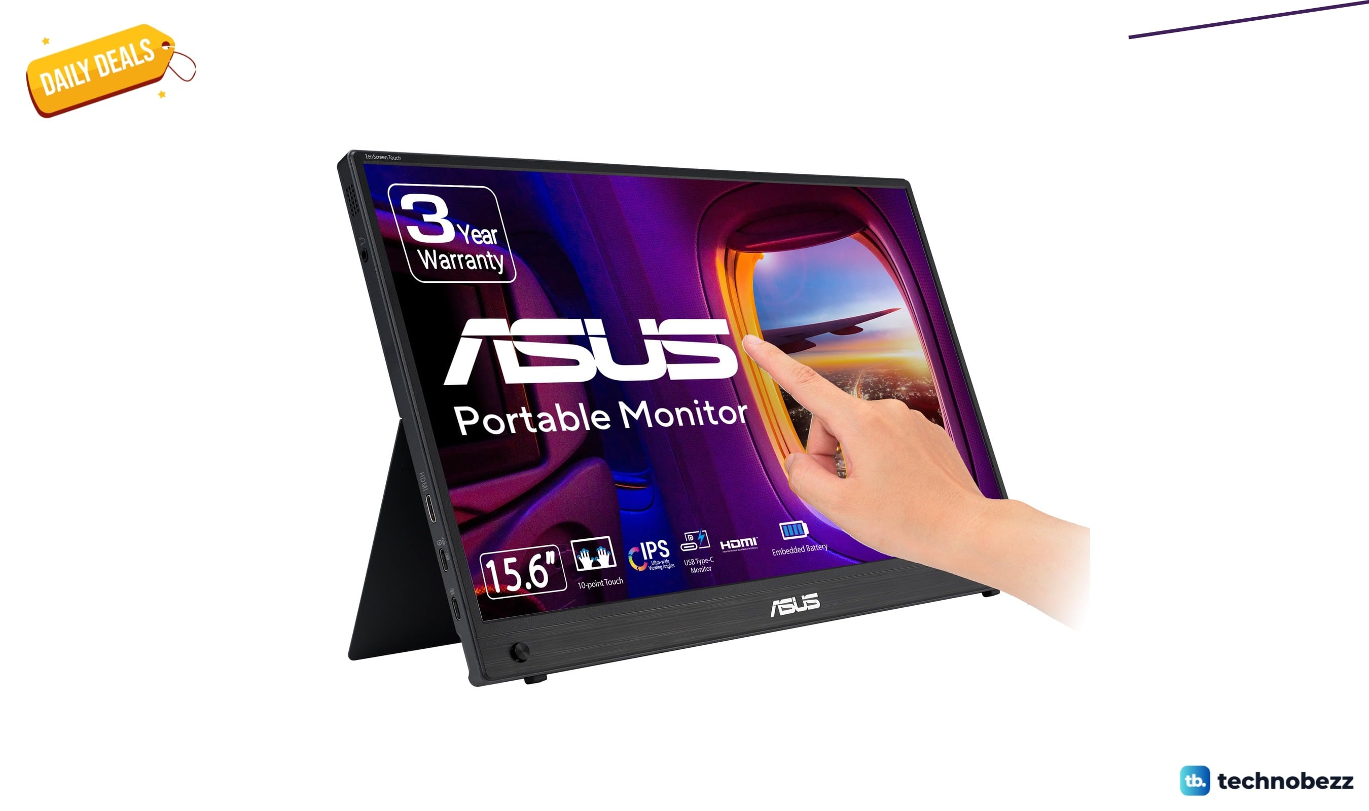 ASUS ZenScreen Touch 16” USB-C Portable Monitor drops to $343.44