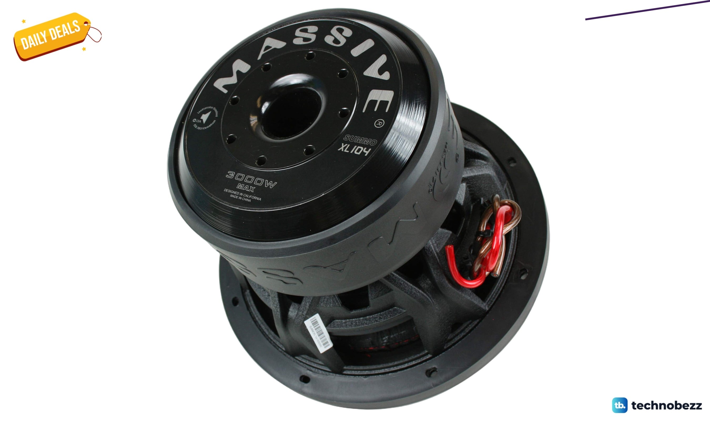 Massive Audio 10 inch 3000 watt subwoofer drops to $310.07 on Amazon
