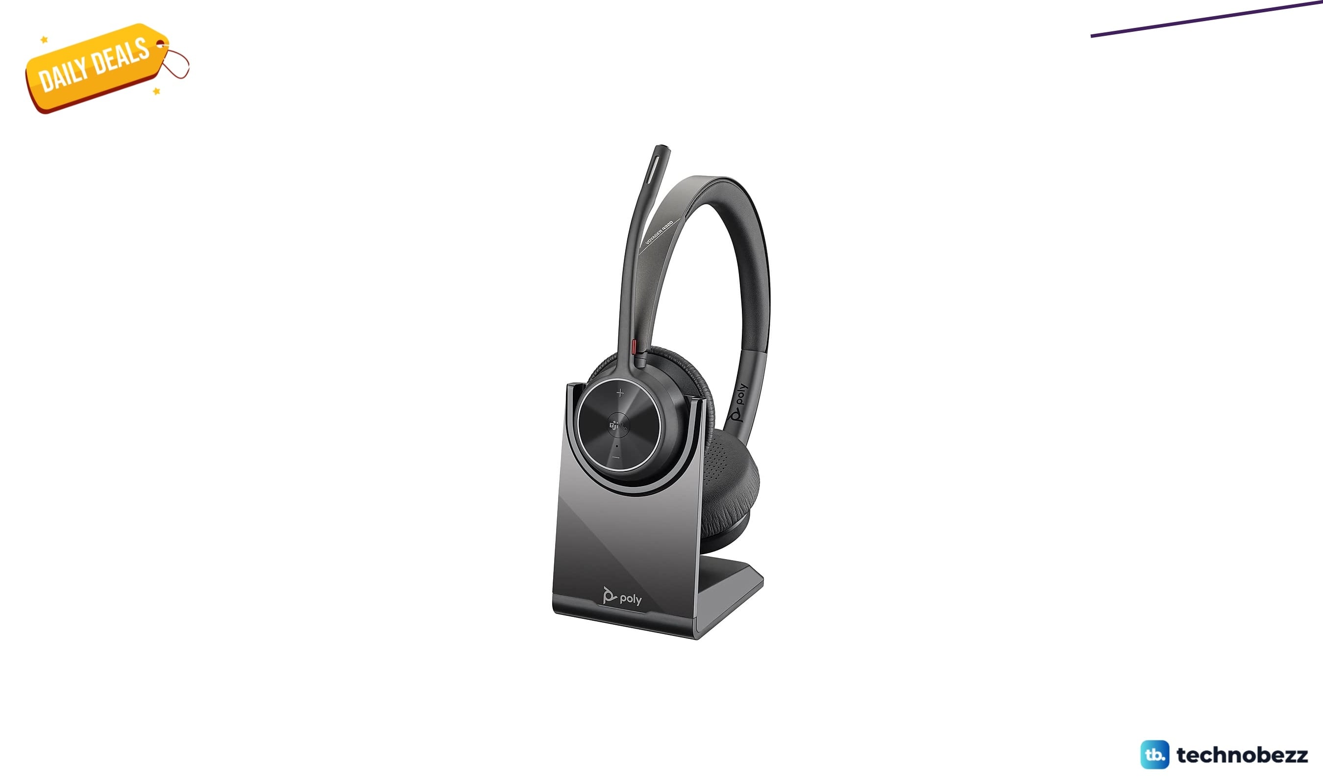 Poly Voyager 4320 UC Wireless Headset price drops to $134.75