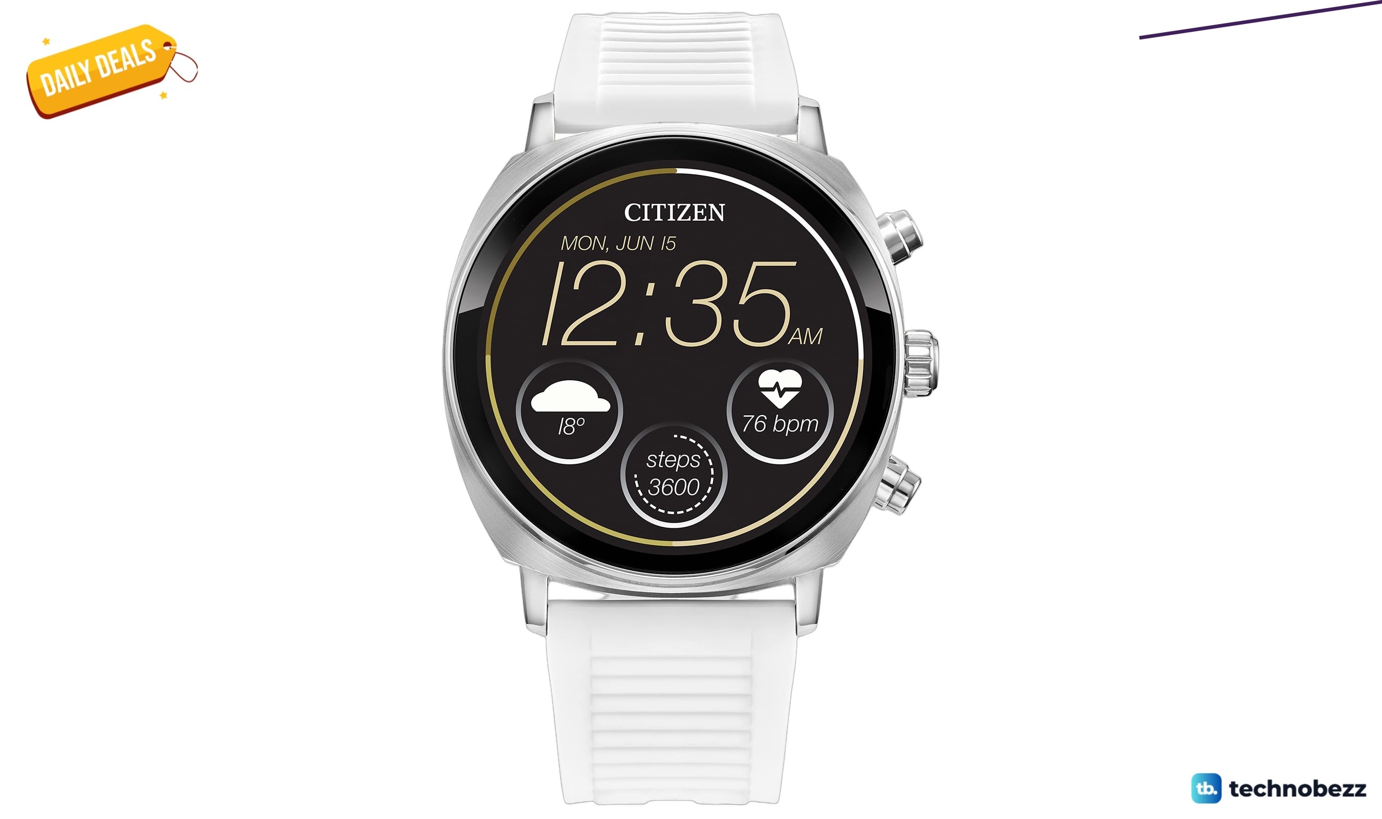 Citizen CZ Smart PQ2 41MM Unisex Smartwatch drops to $193.47 on Amazon
