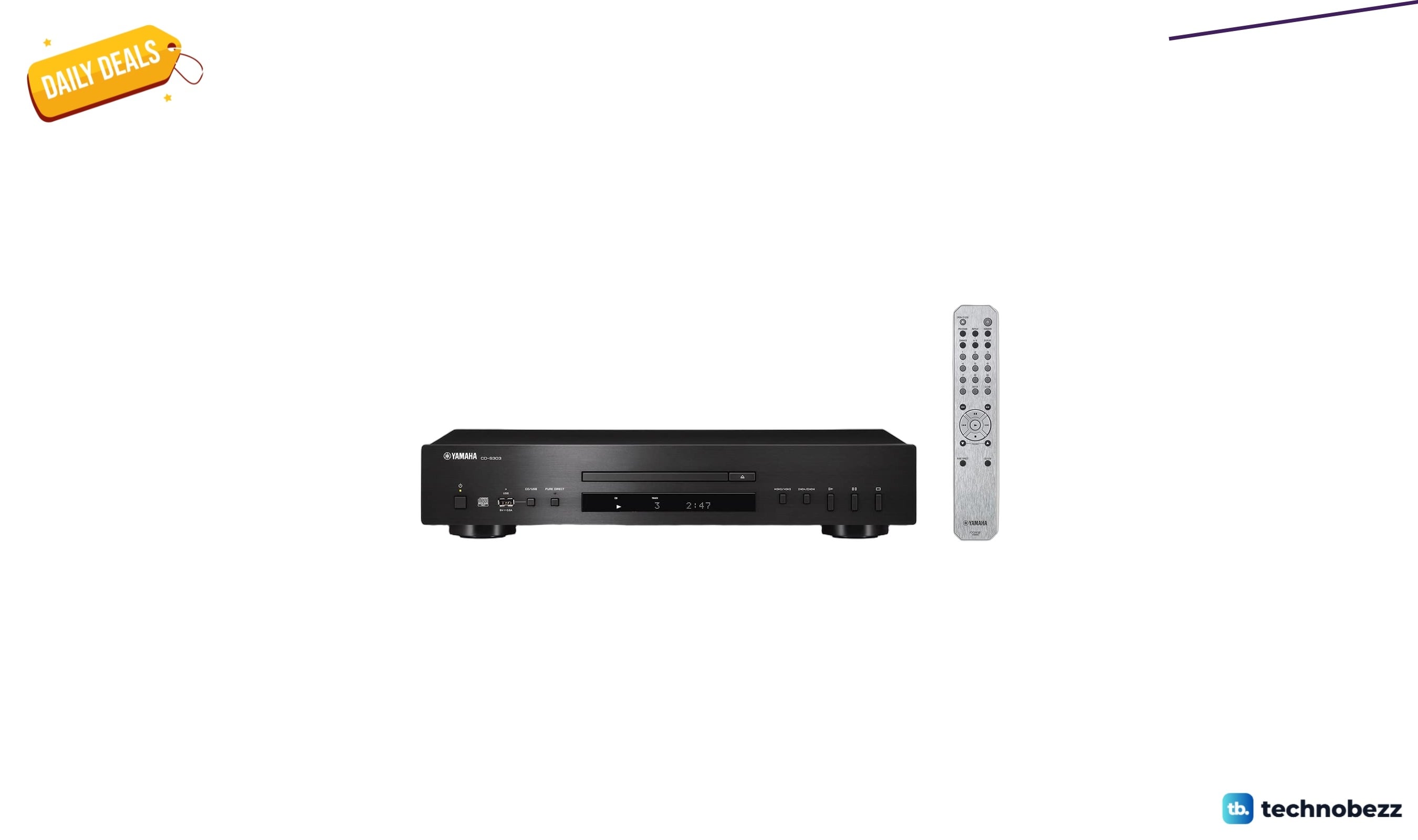 Yamaha CD-S303 Single CD Player Black drops to $359.96 on Amazon