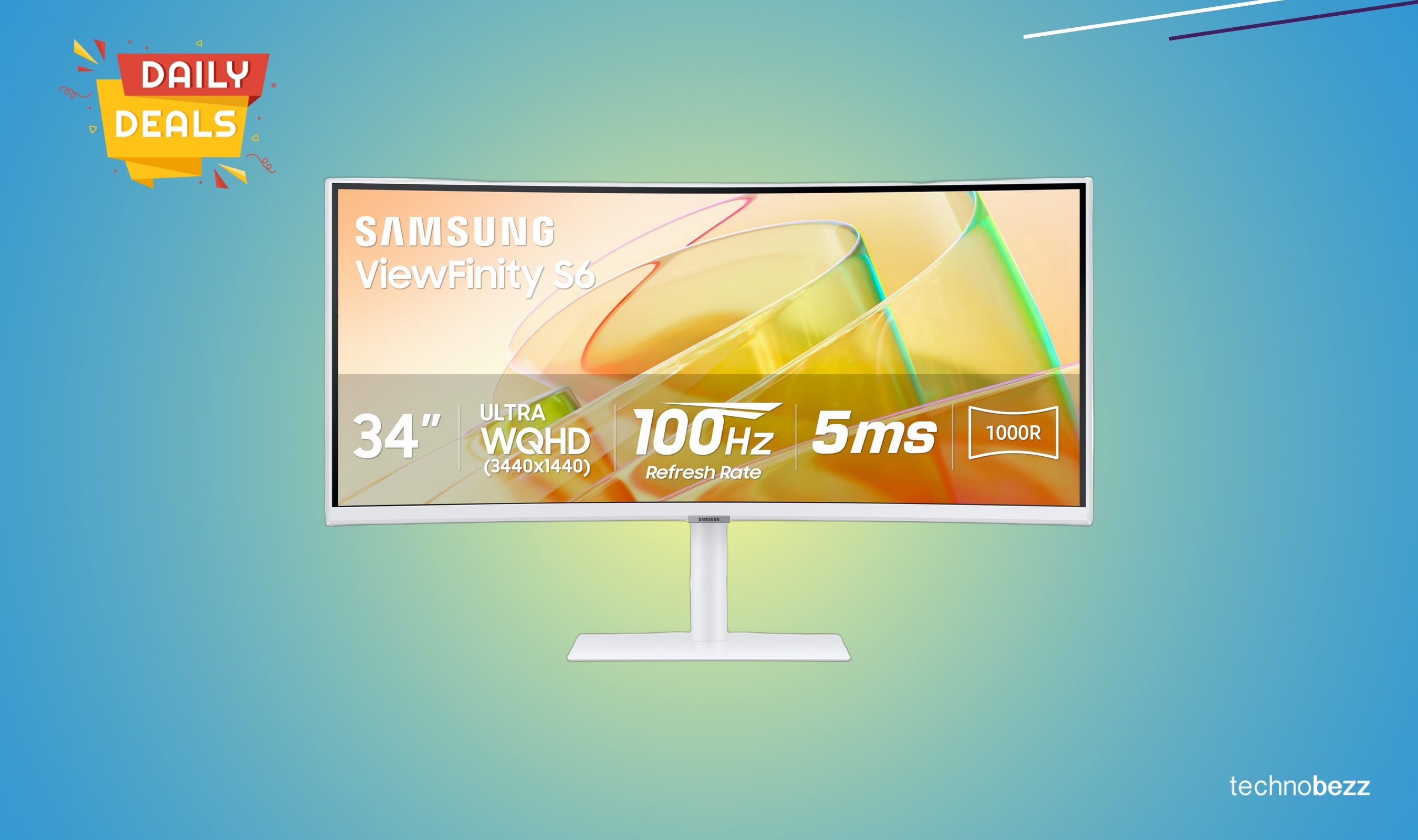 Samsung 34-inch ViewFinity Ultra-WQHD Curved Monitor drops to $399.99