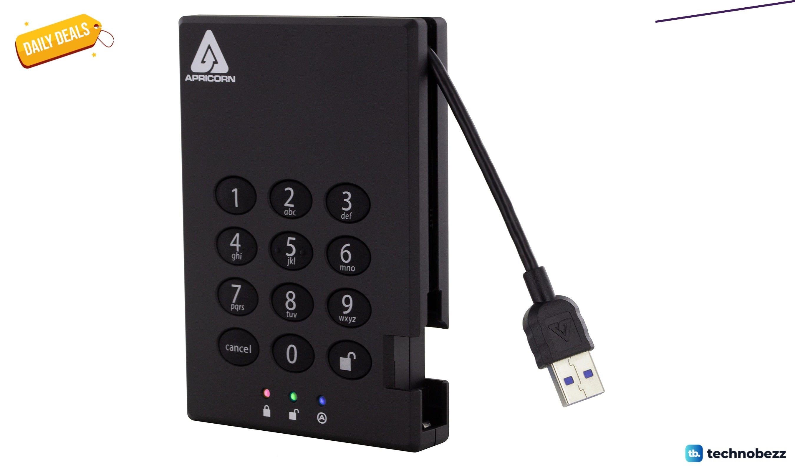 Apricorn Aegis Padlock USB 3.0 SSD 256-Bit drops to $1425.64 on Amazon