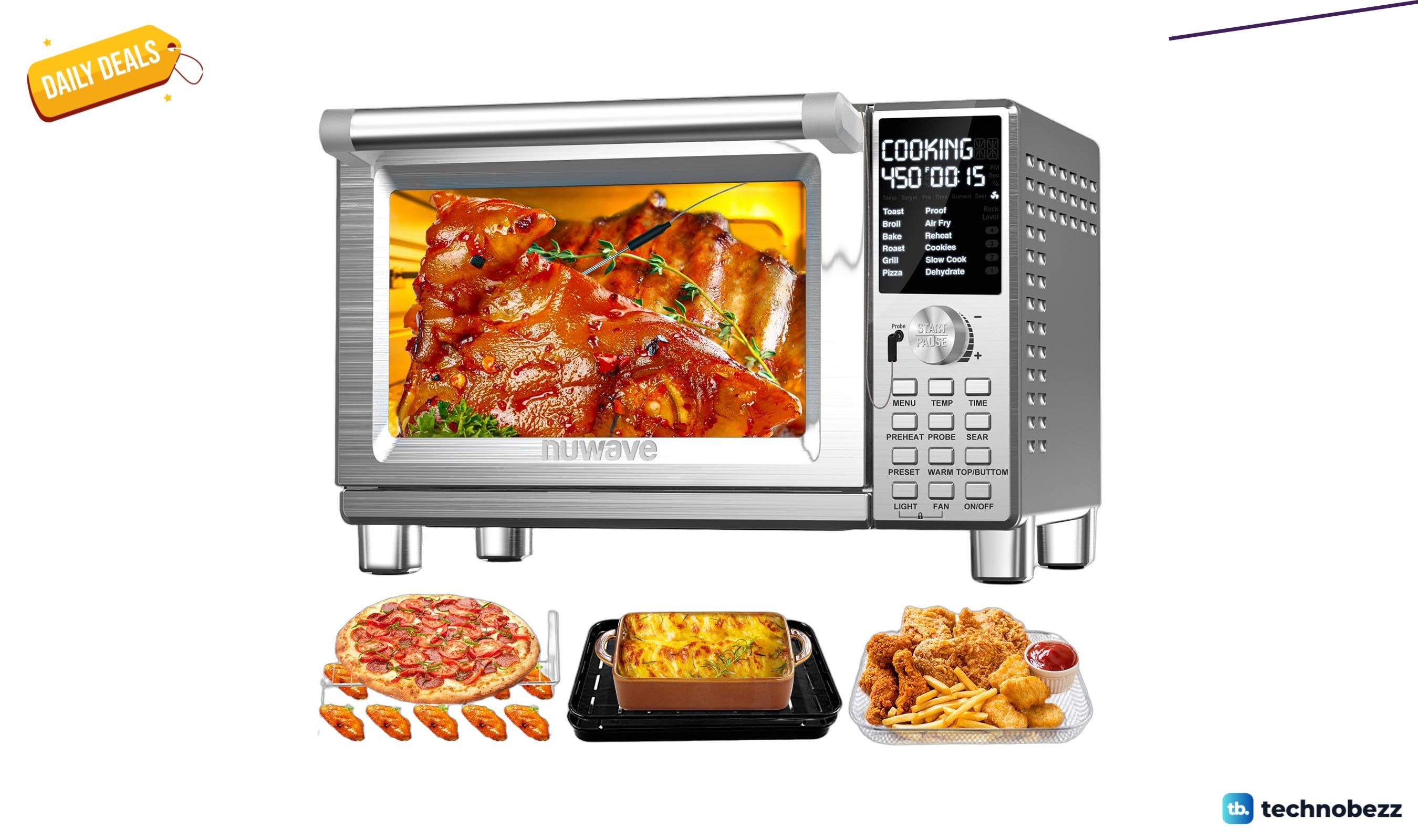 Nuwave Bravo Pro Smart Toaster Oven Countertop drops to $197.99