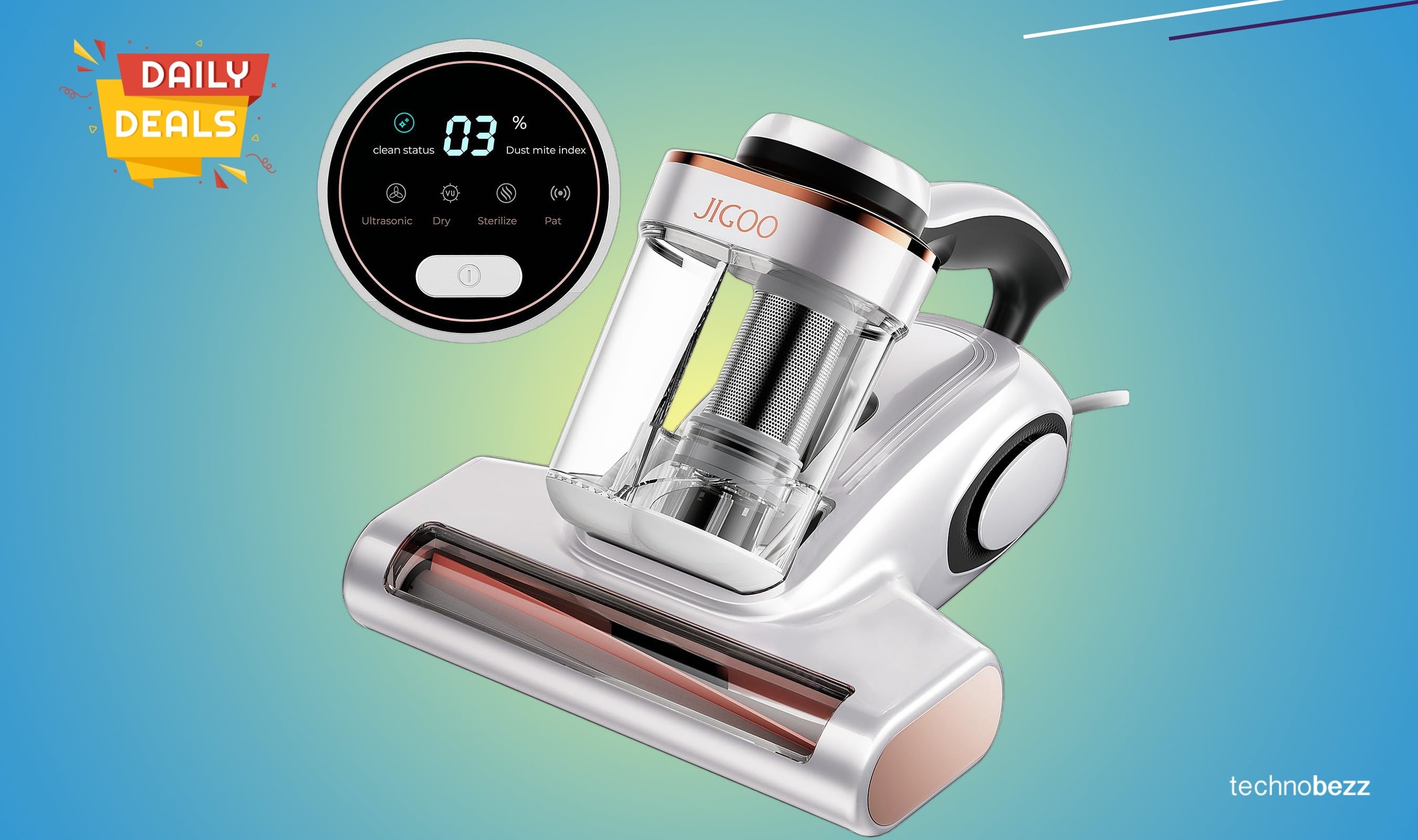 JIGOO Bed Vacuum Cleaner drops to $94.11 on Amazon