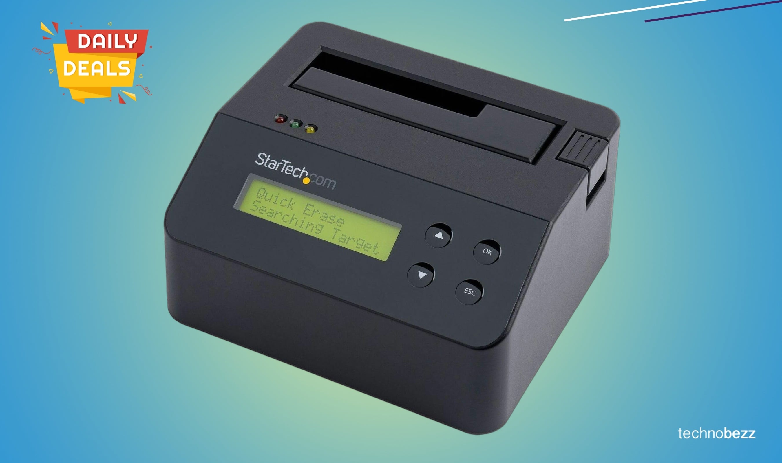 StarTech.com Single Bay Hard Drive Eraser drops to $220.99