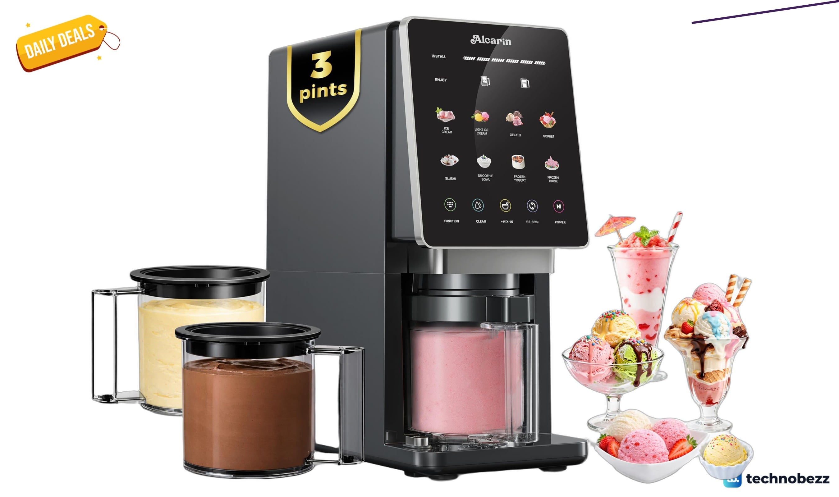 Alcarin Electric Ice Cream Maker Machine drops to $129.99 on Amazon