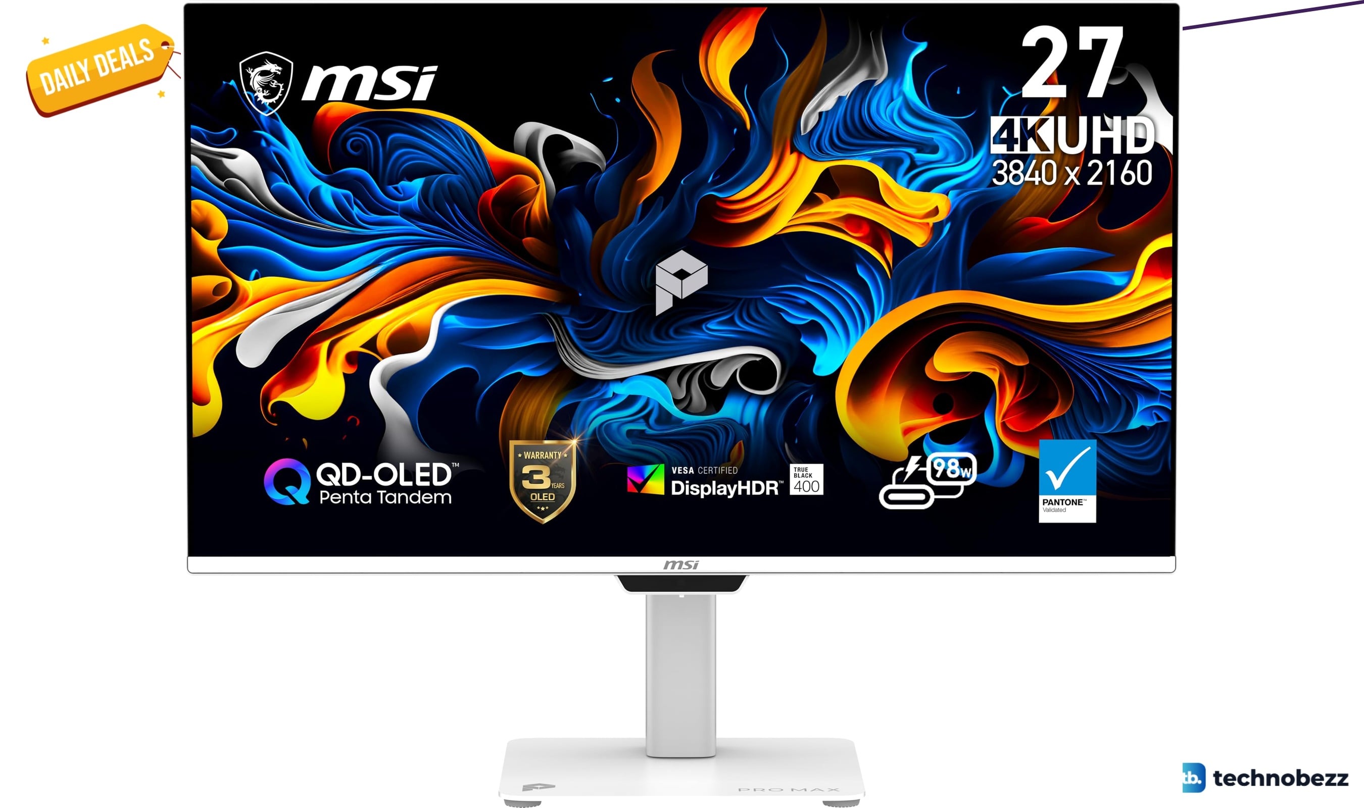 MSI PRO MAX 271UPXW12G 27 4K UHD monitor drops to $599.99