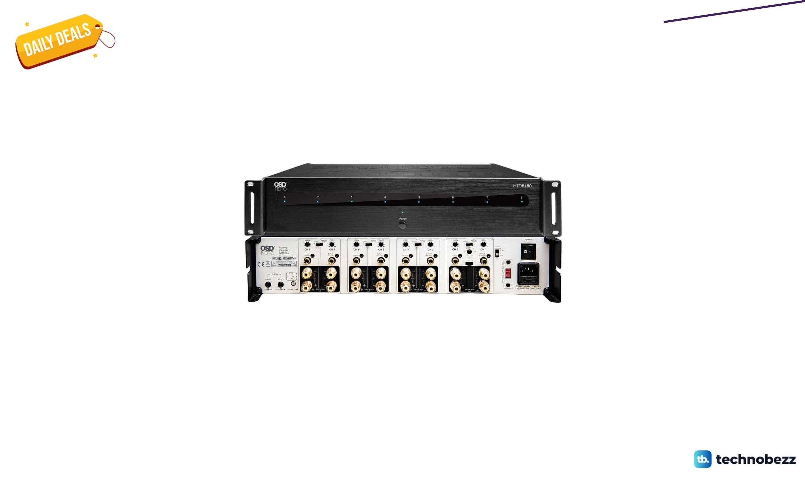 OSD Audio Nero 8-channel amplifier falls to $699.99 on Amazon