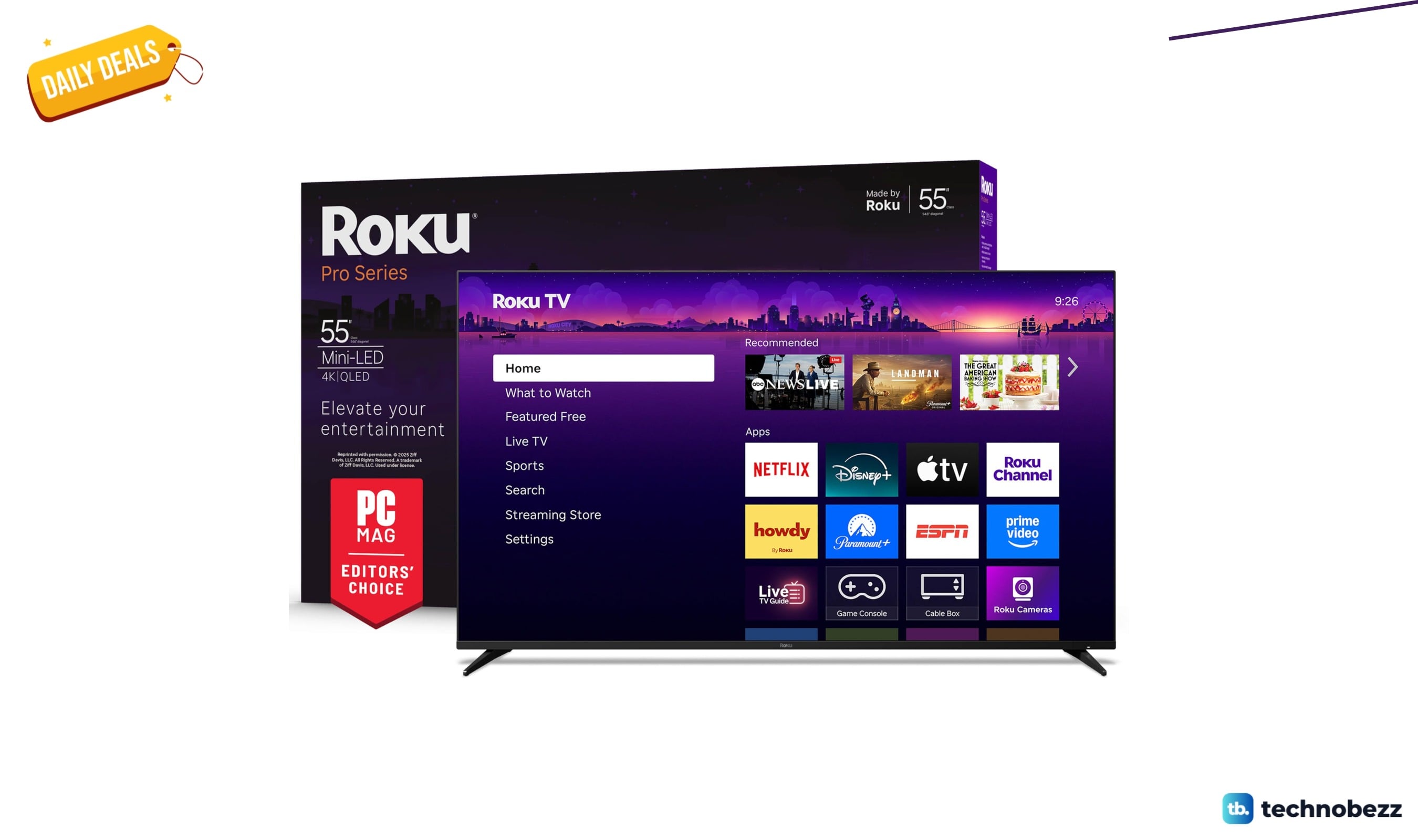 Roku Pro Series 55 Inch Mini-LED Smart TV drops to $599.99 on Amazon