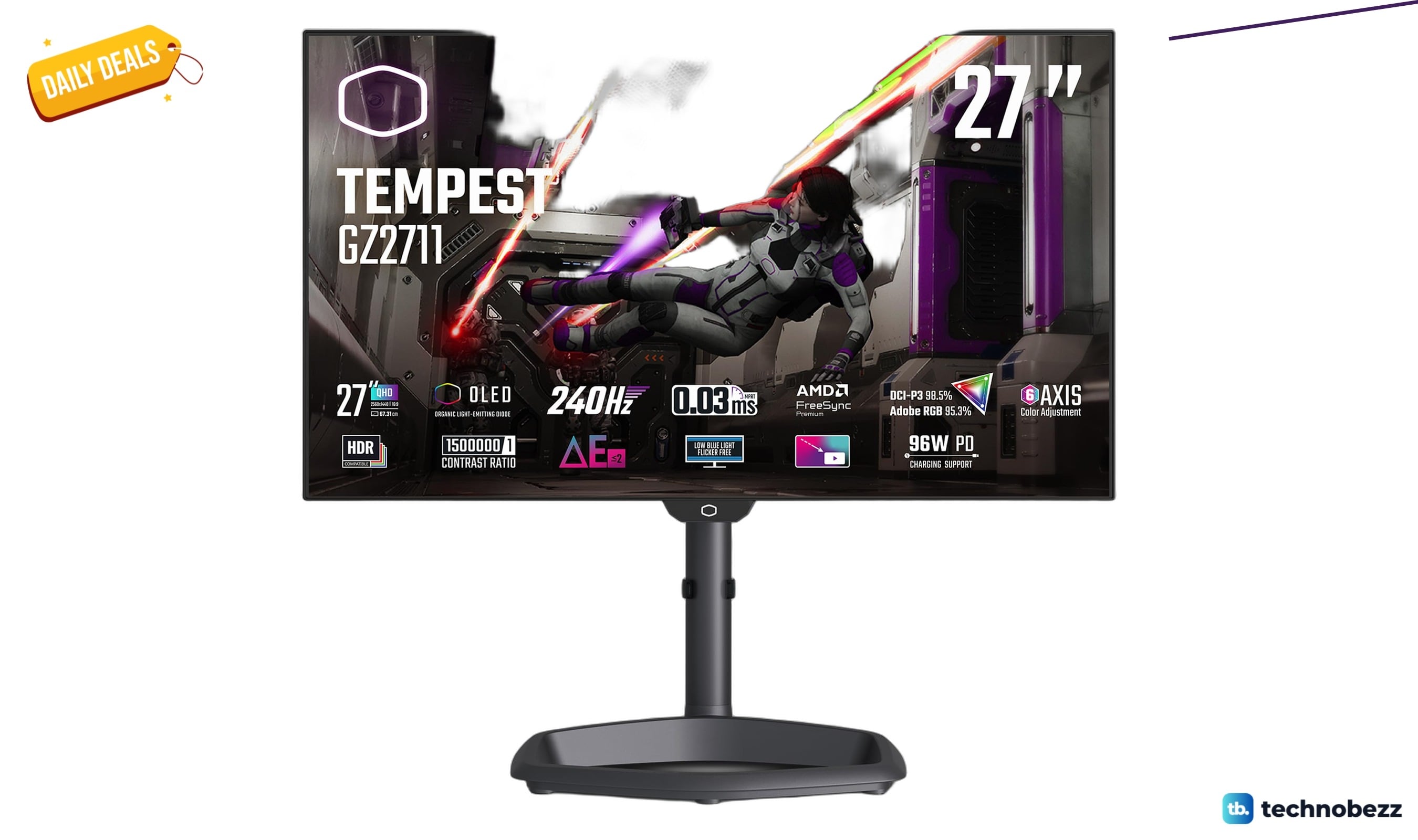 Cooler Master Tempest GZ2711 27 inch OLED 2K drops to $820.66