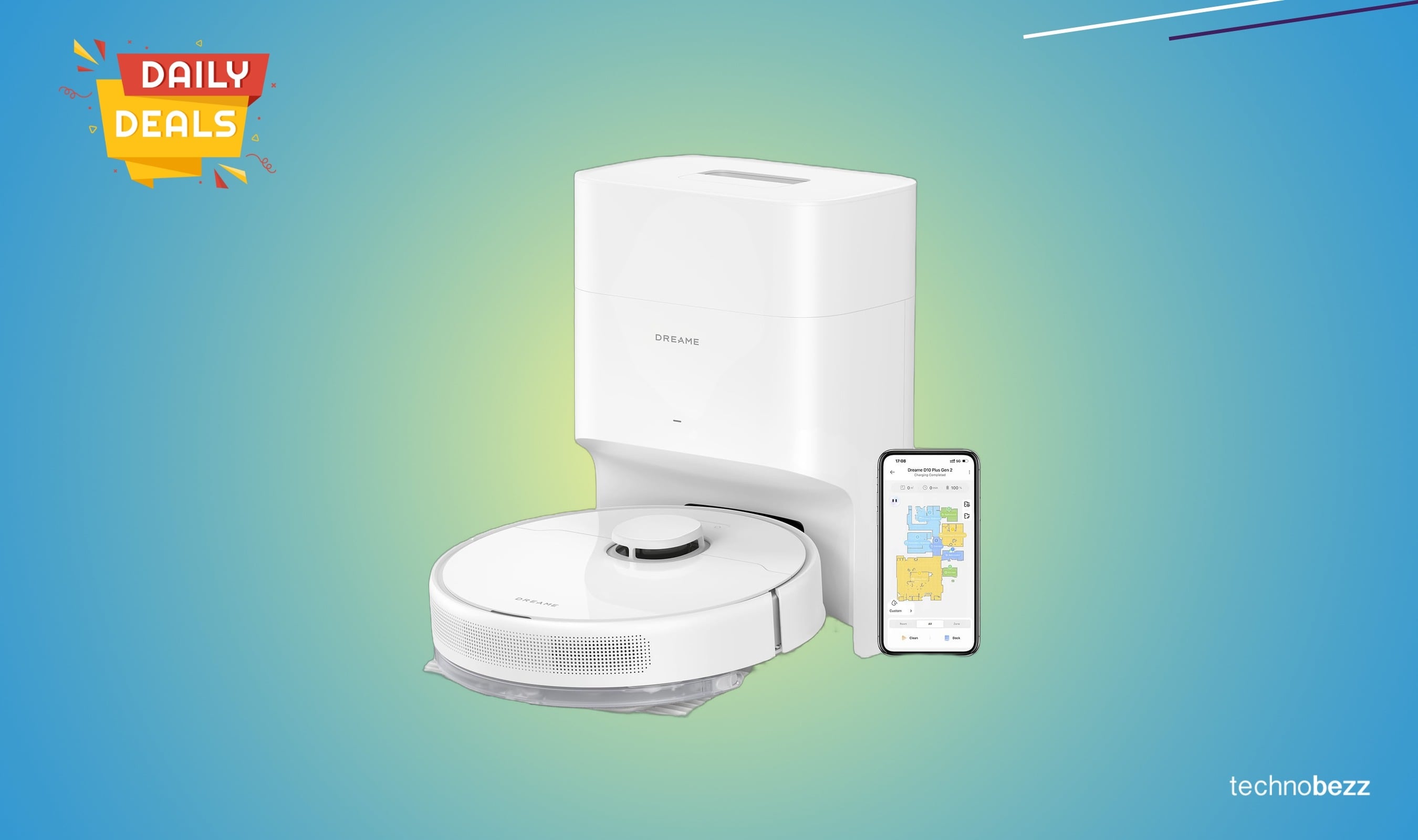 DREAME D10 Plus Gen 2 Robot Vacuum now available for $179.99