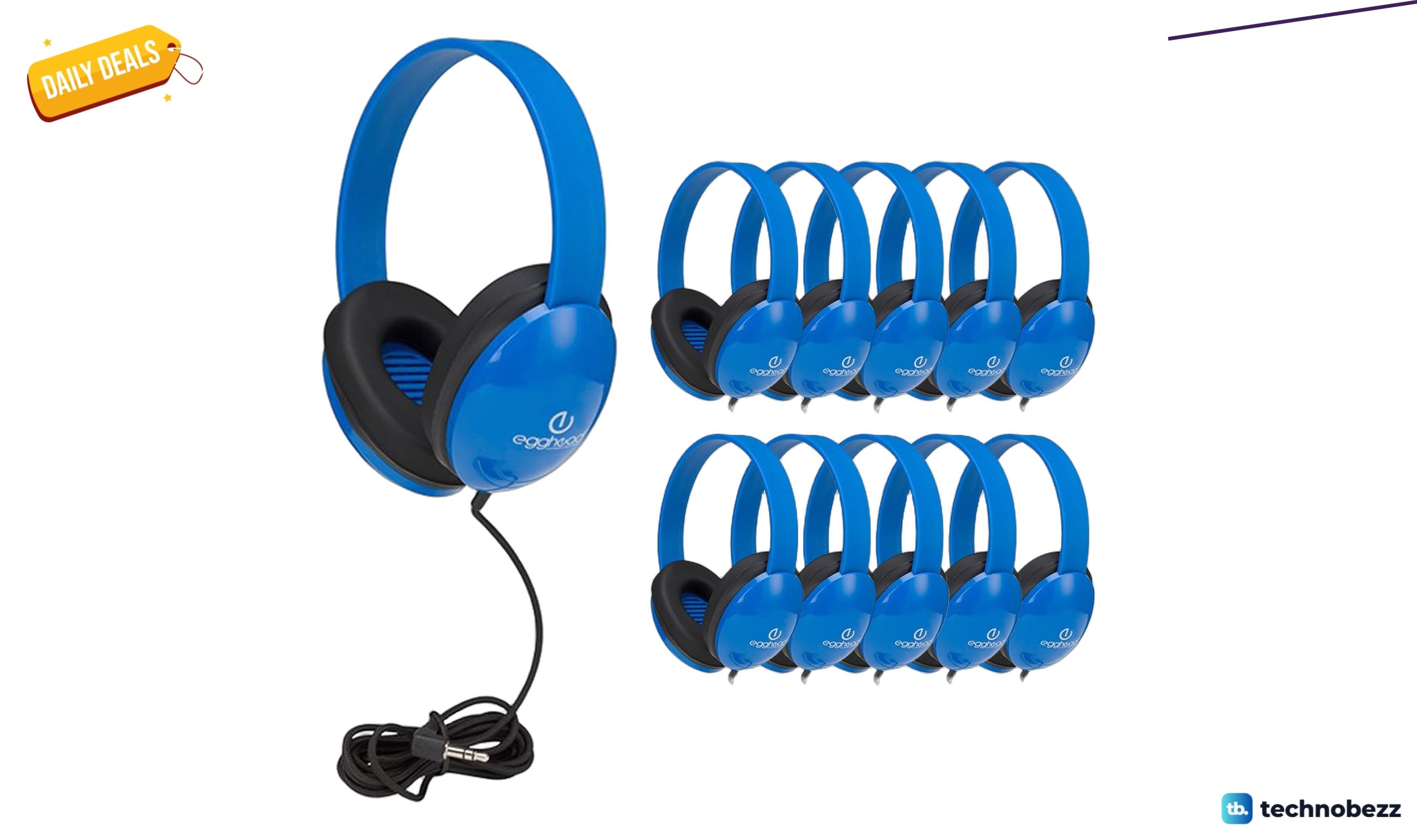Egghead Heavy-Duty Kids' Headphones 10-pack drops to $90.55 on Amazon