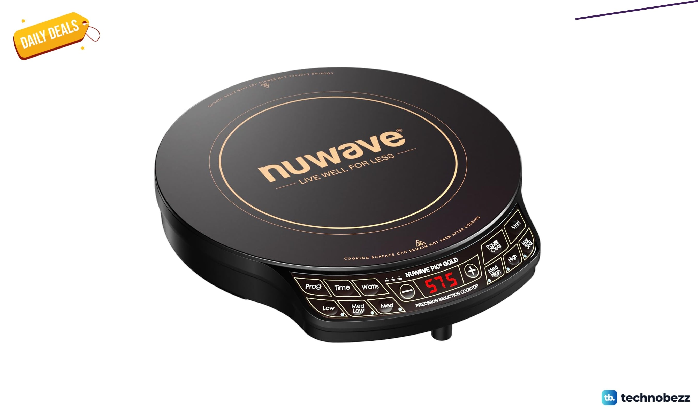 Nuwave Precision Induction Cooktop Gold falls to $107.99 on Amazon