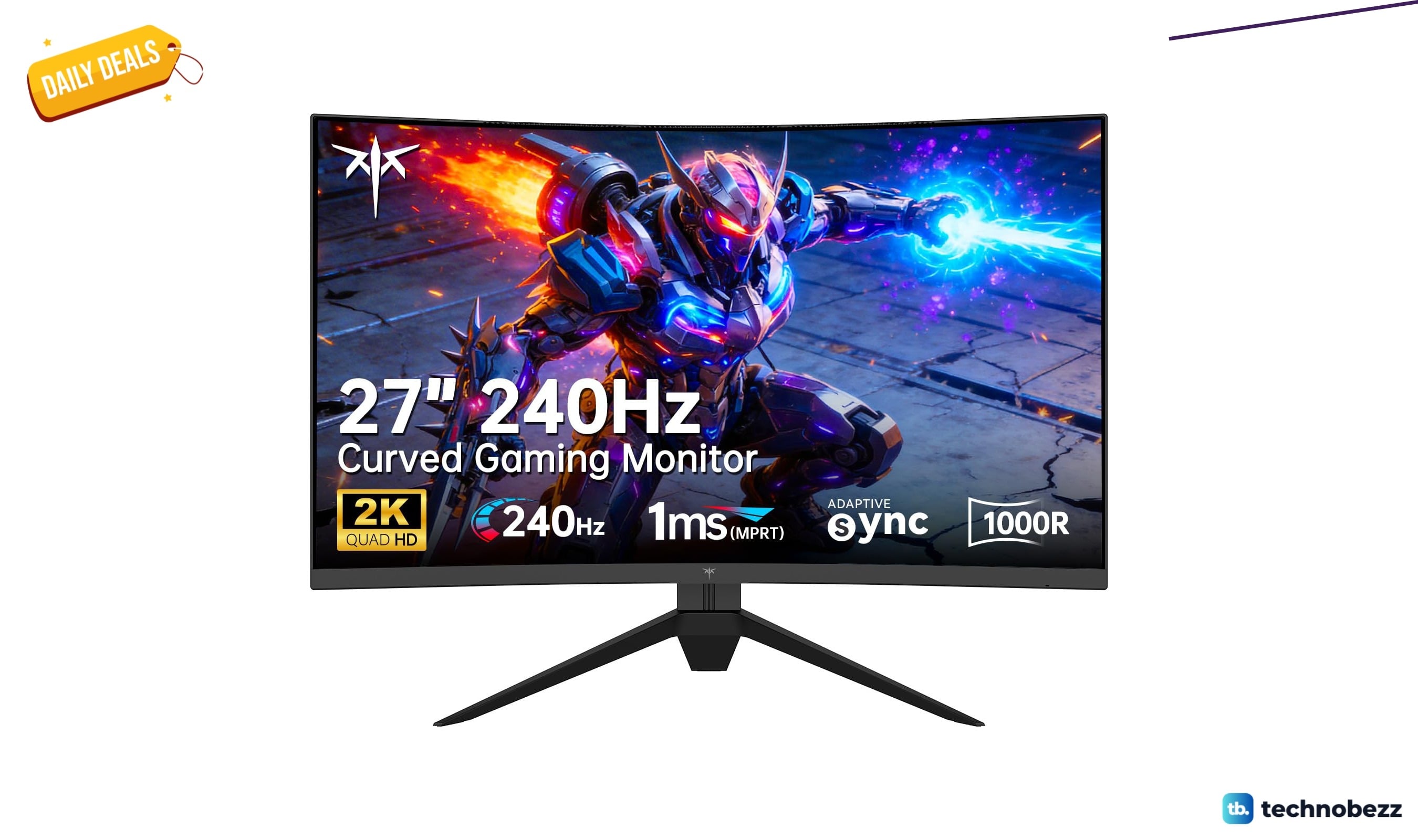 KTC Curved Gaming Monitor falls to $218.01