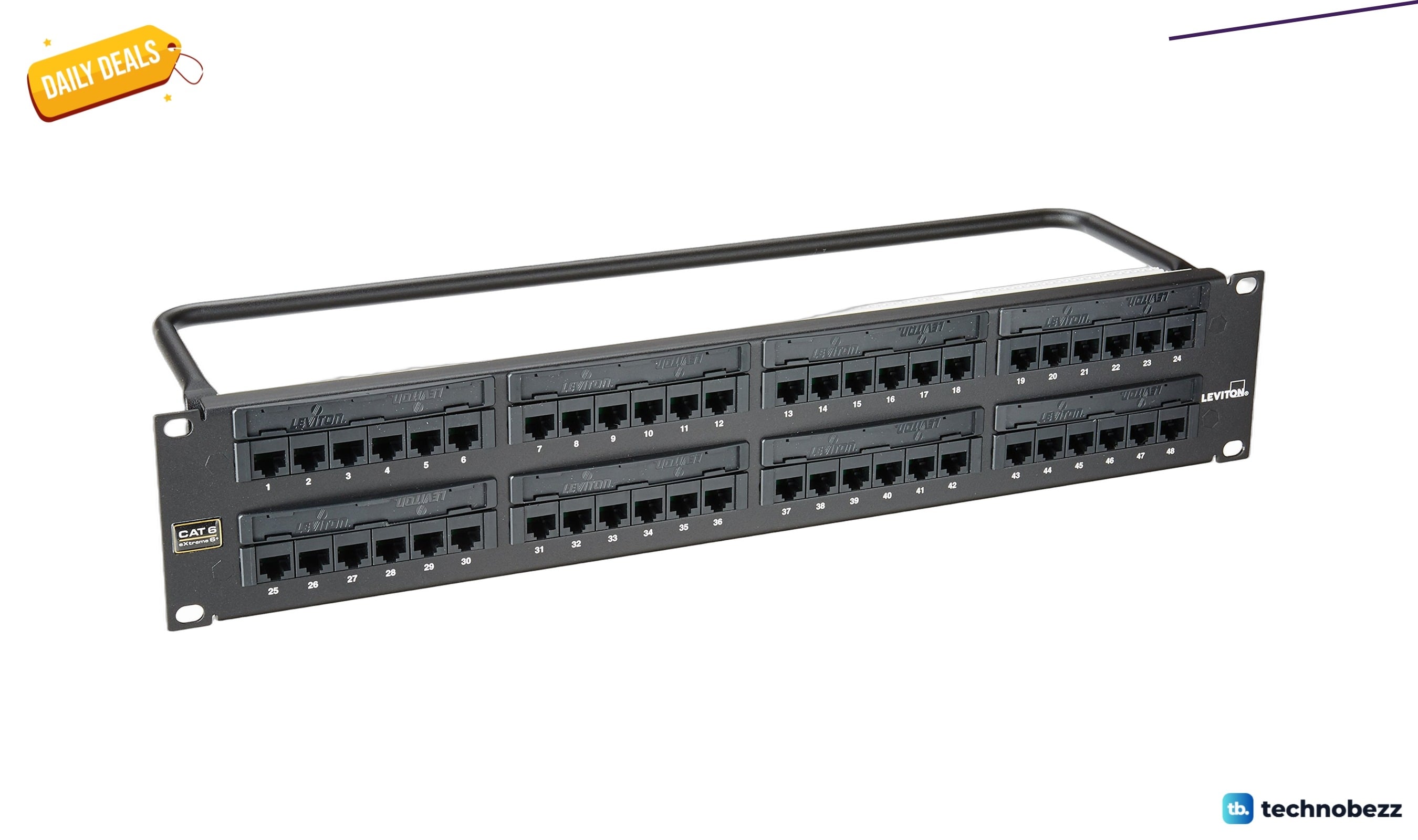 Leviton eXtreme 6+ Universal Patch Panel 48-Port drops to $284.95 in latest price cut