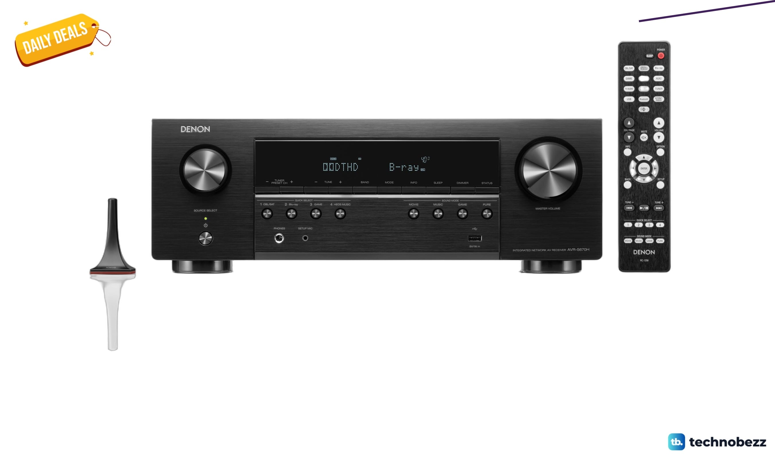 Denon AVR-S670H 5.2 Ch Home Theater Receiver drops to $449 for a $200 discount