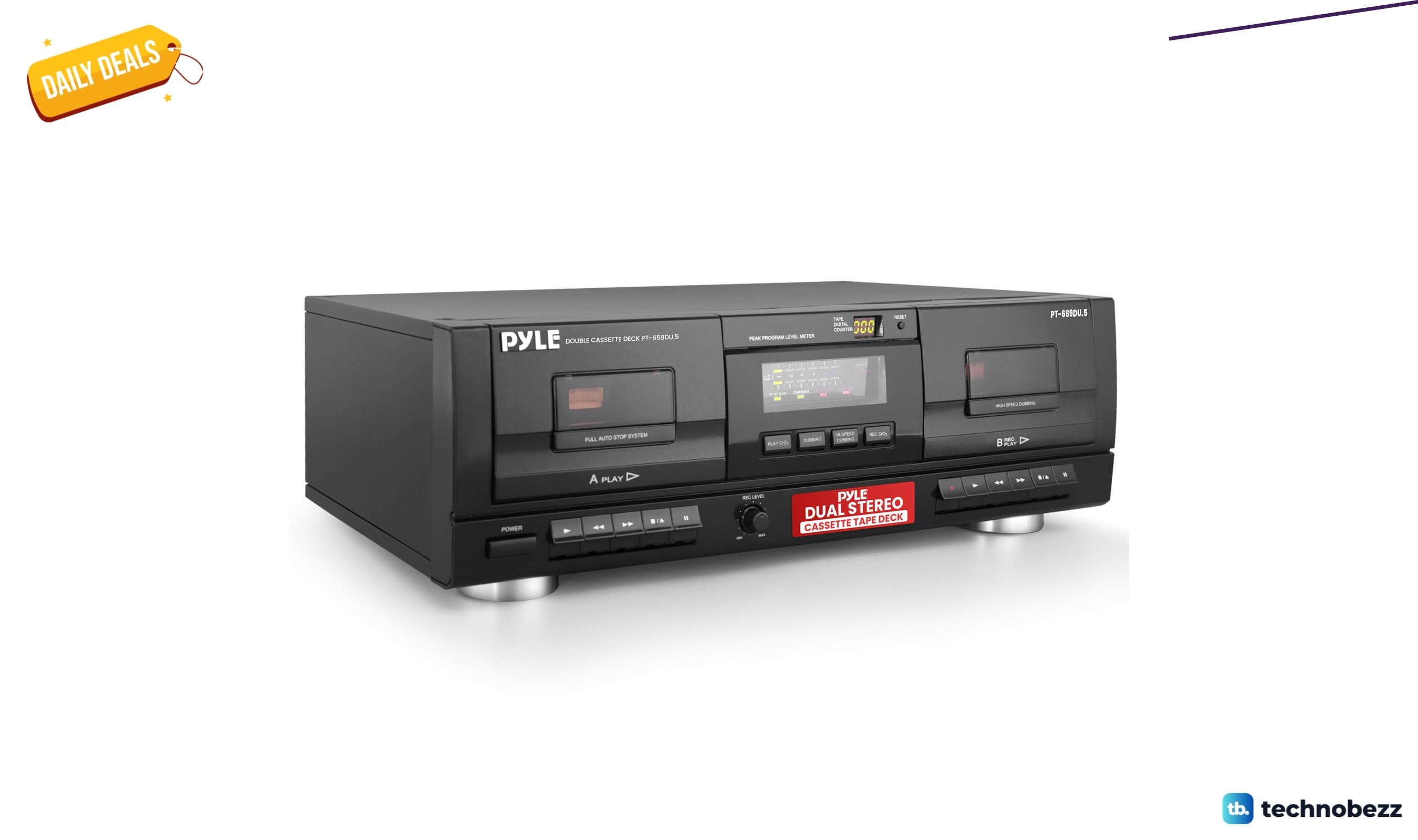 PyleUsa Dual Stereo Cassette Tape Deck drops to $204.99 on Amazon