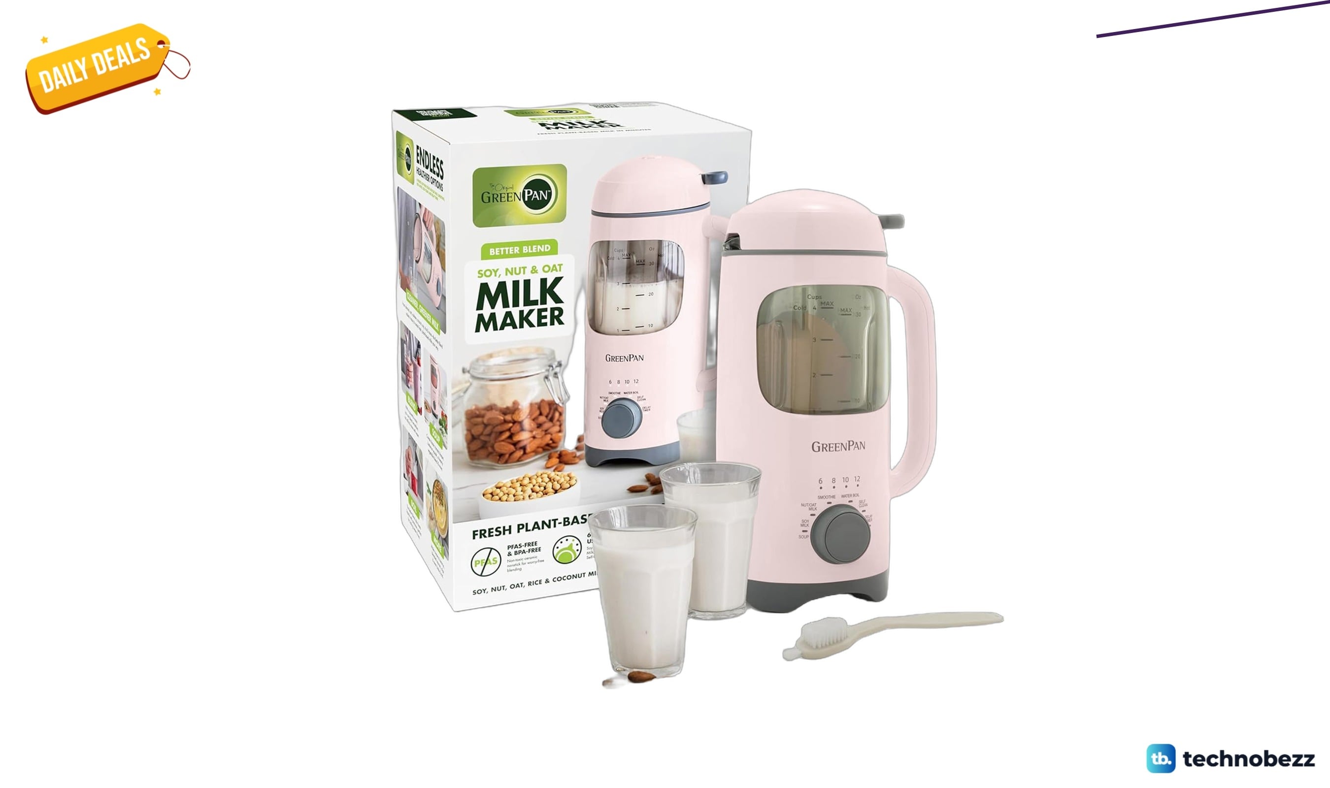 GreenPan 30oz Nut Milk Maker Machine drops to $70 on Amazon