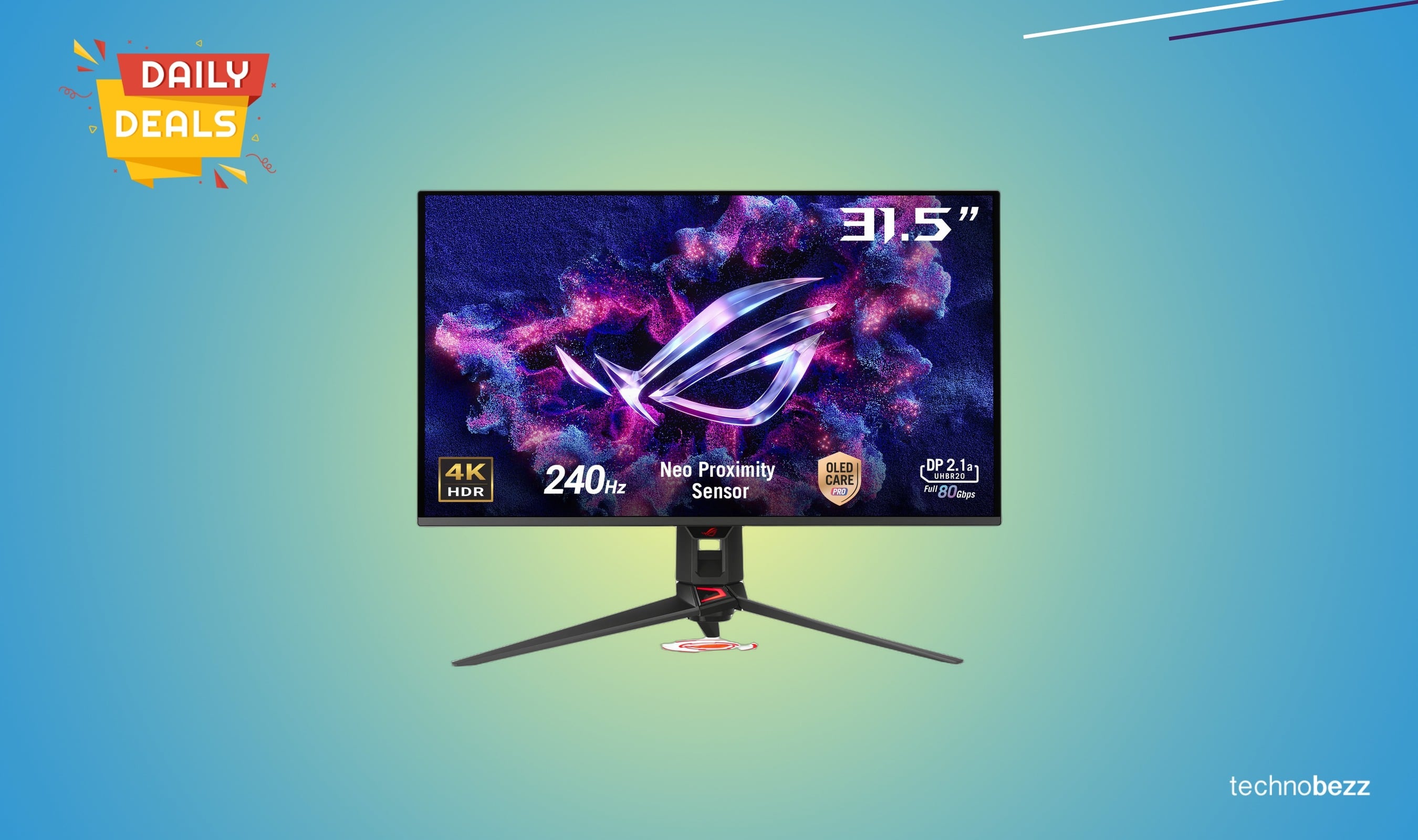 ASUS ROG Swift 32-inch 4K OLED gaming monitor drops to $1099