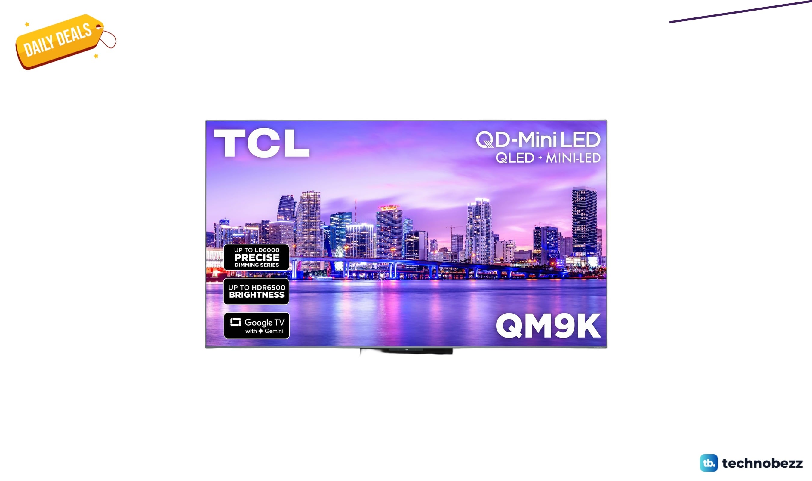 TCL 85 Class QM9K | Mini LED now $1998, down from $2423.53