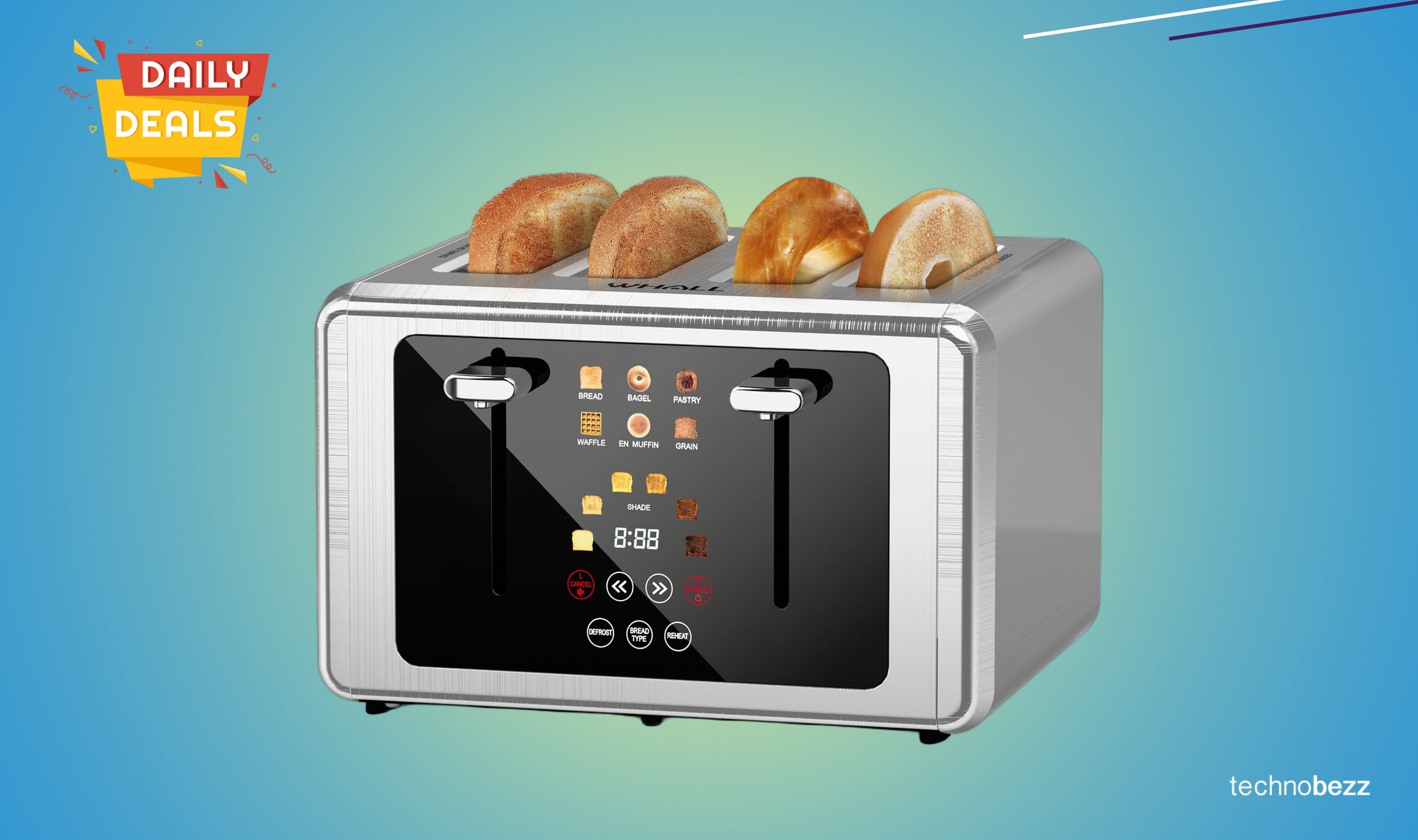 whall 4 Slice Touch Screen Toaster drops to $59.49 on Amazon