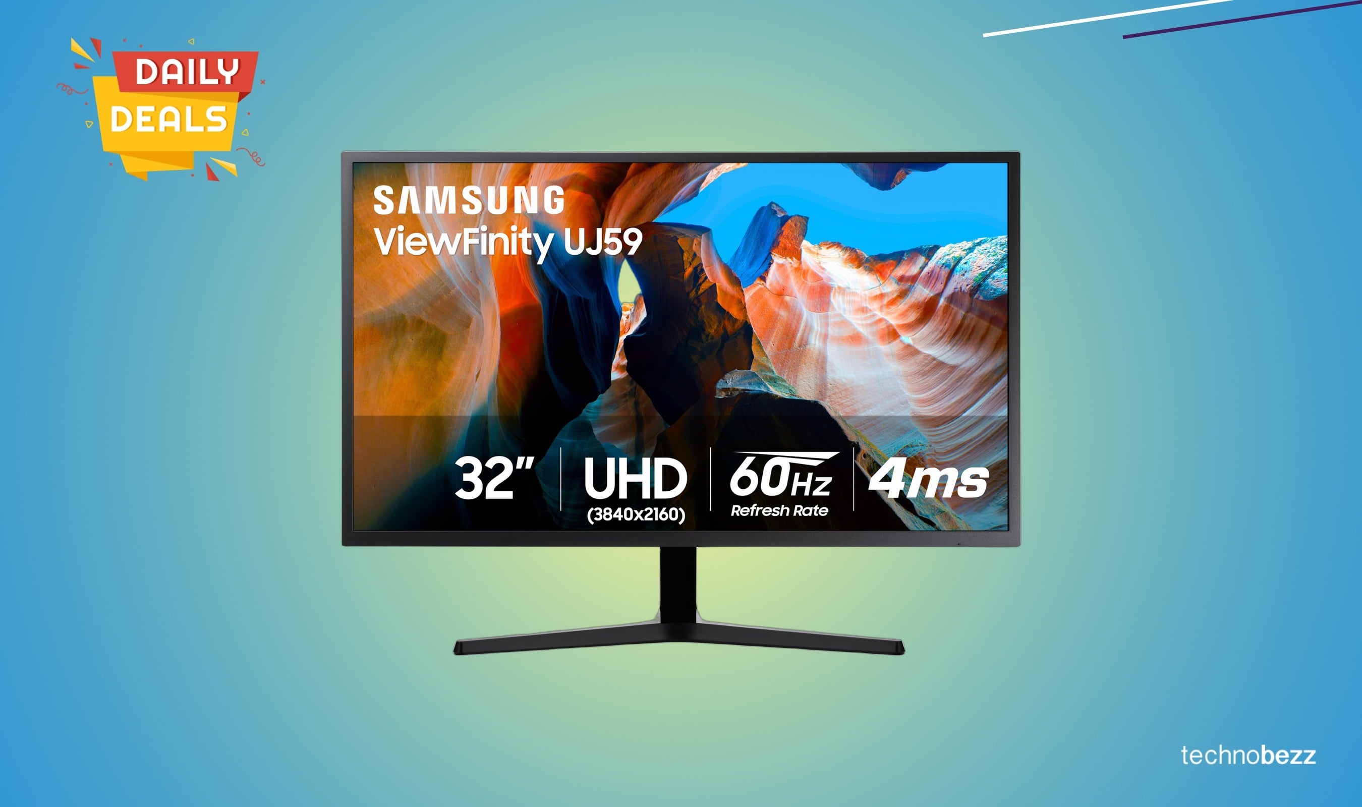 Samsung 32-inch UJ59 4K monitor drops to $219.99 on Amazon