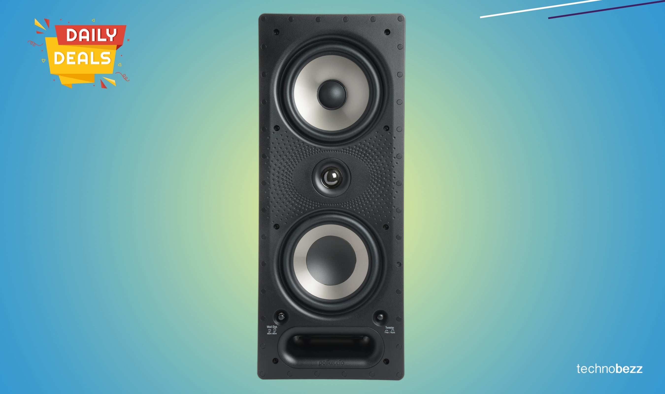 Polk Audio 265-RT 3-Way in-Wall Speaker drops to $195.30