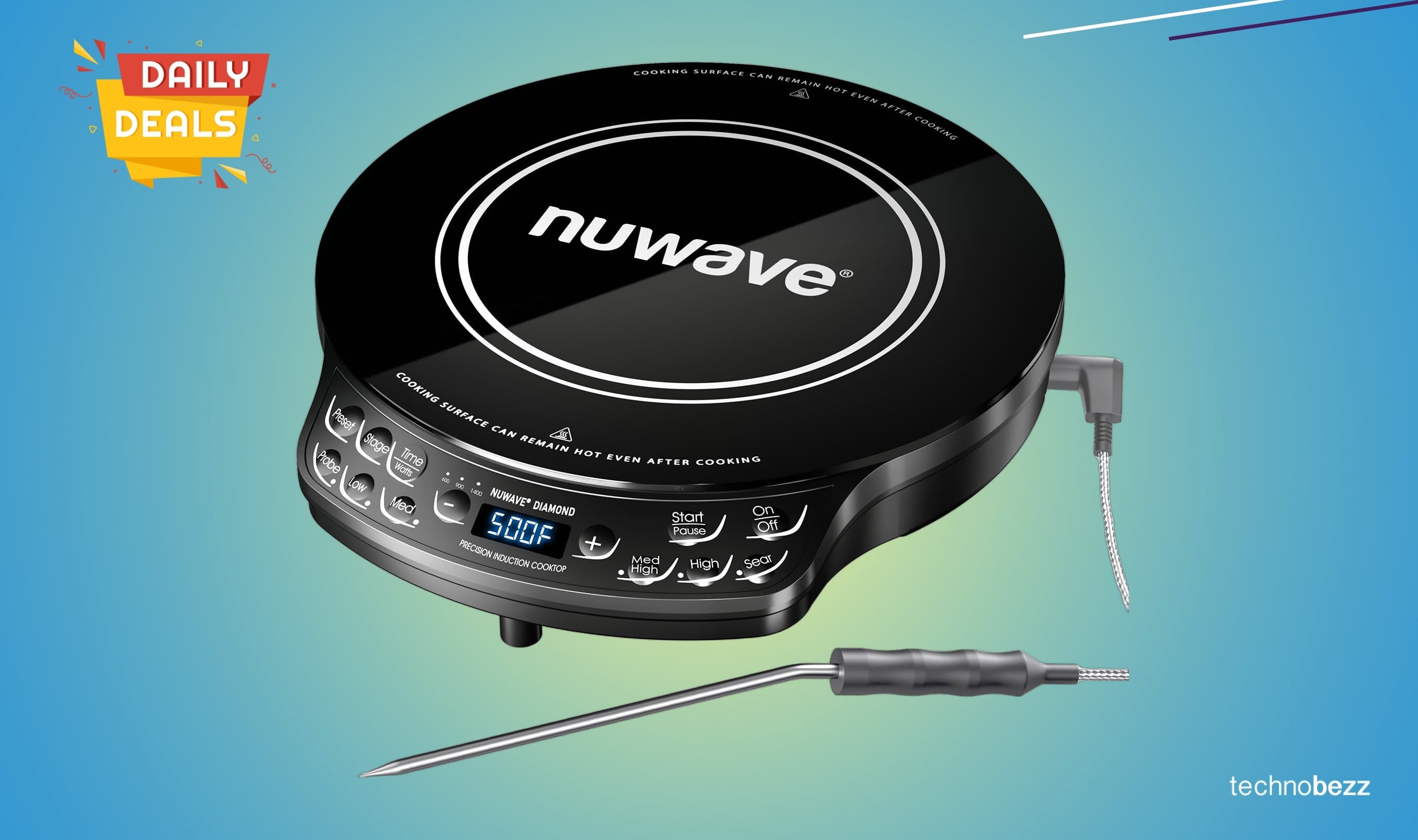 Nuwave Portable Induction Cooktop Diamond falls to $99.99