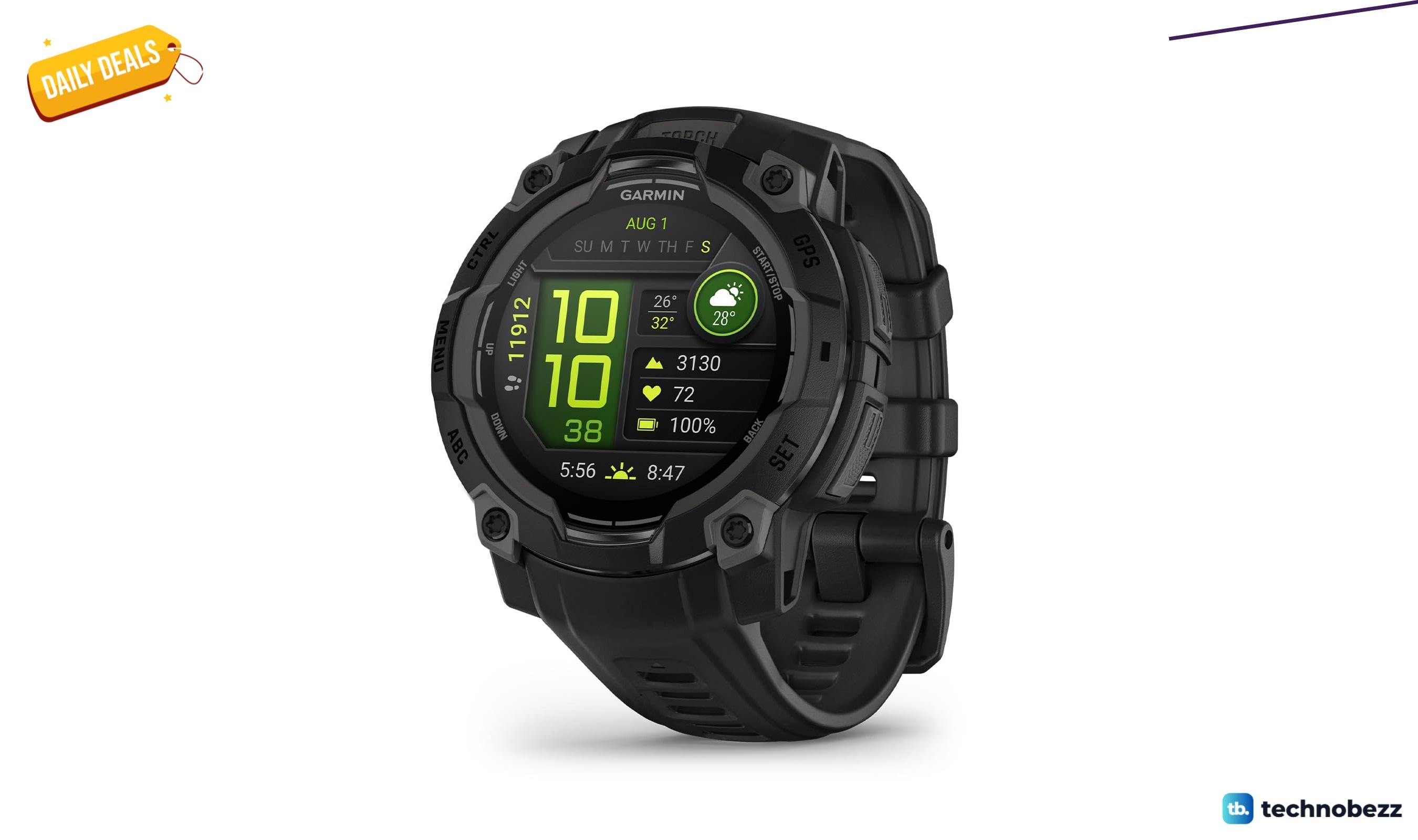 Garmin Instinct 3 45mm AMOLED Rugged drops to $315.99 from $449.99