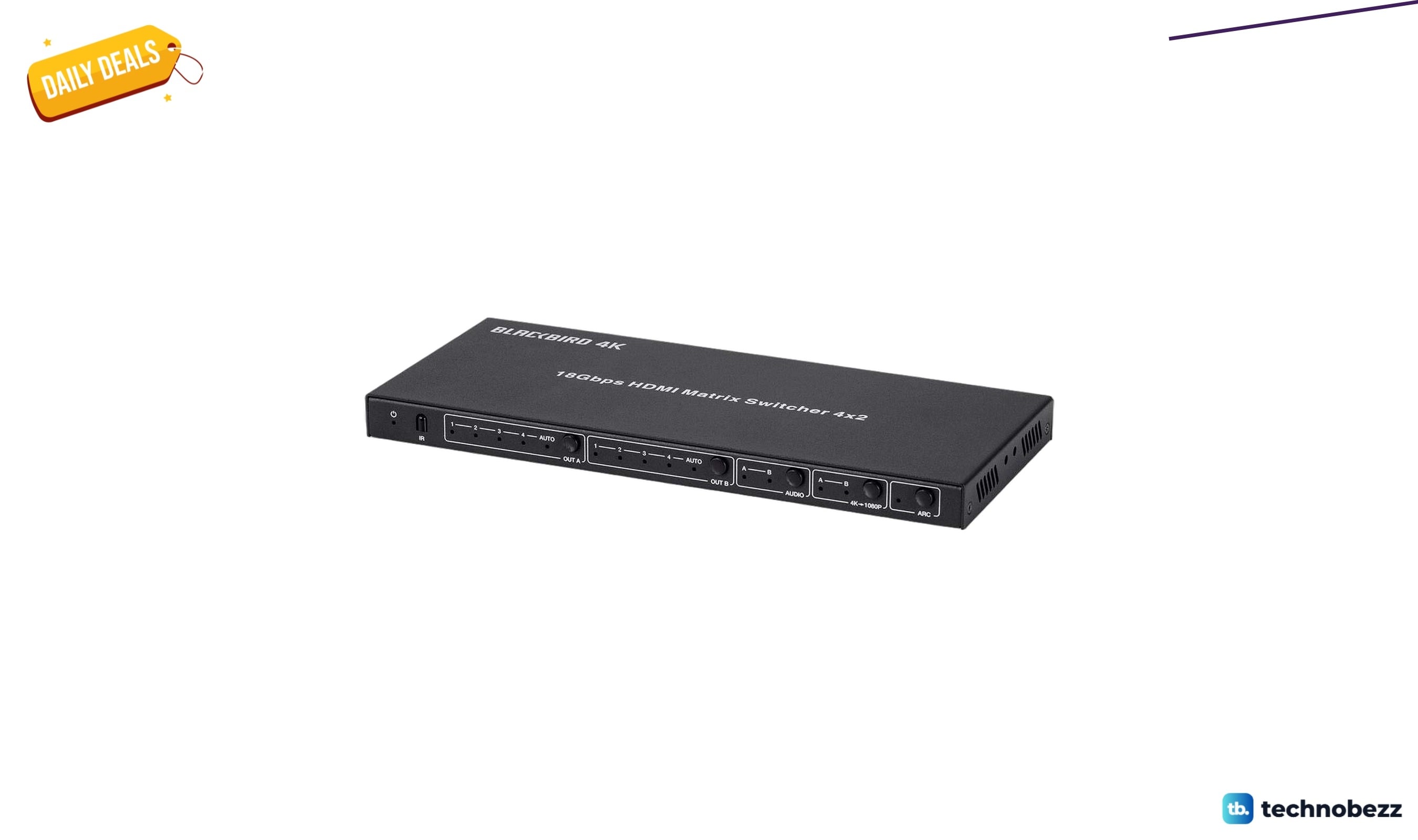 Monoprice Blackbird 4K HDMI Matrix 4x2 HDR drops to $99.99