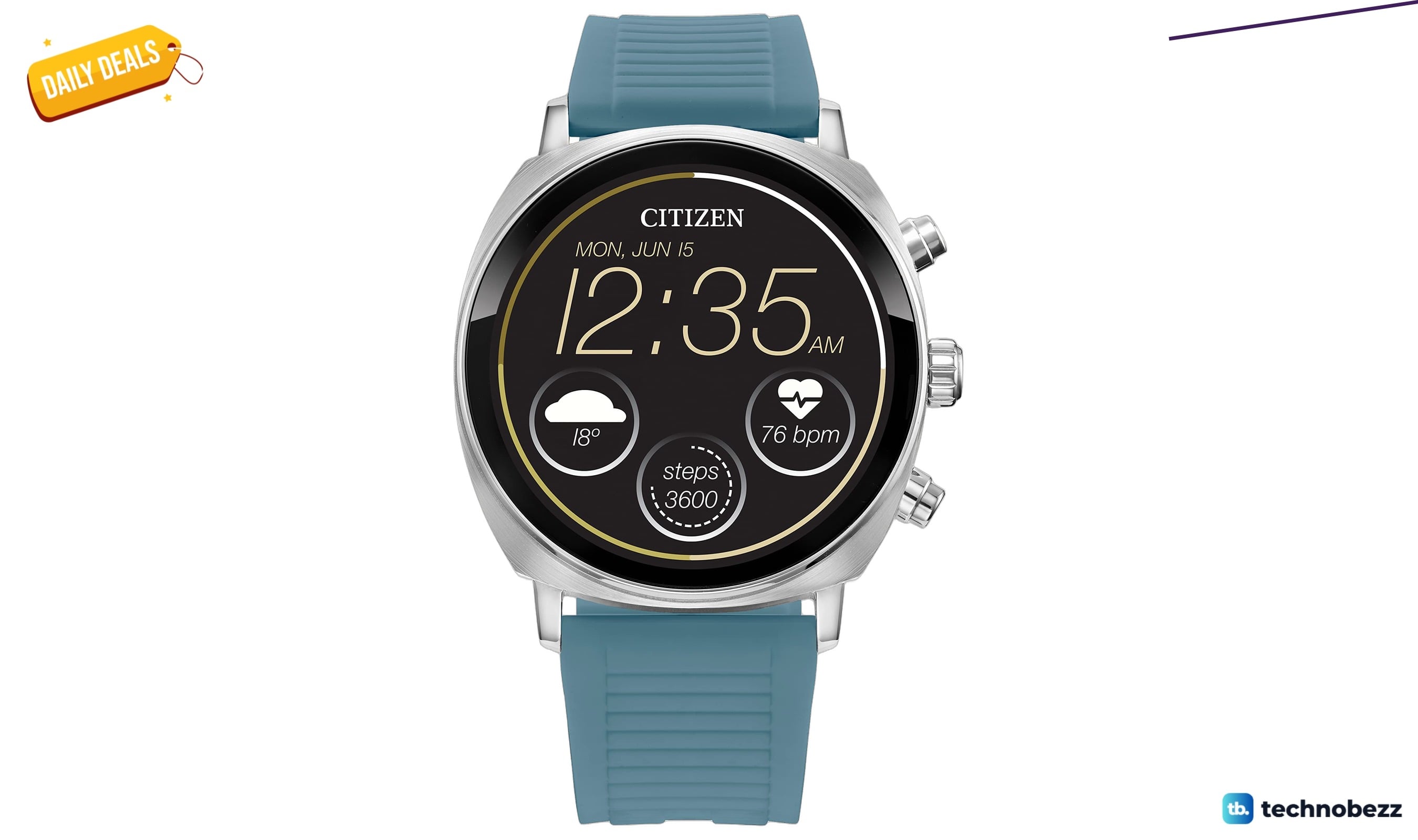 Citizen CZ Smart PQ2 41MM Unisex Smartwatch drops to $167.85