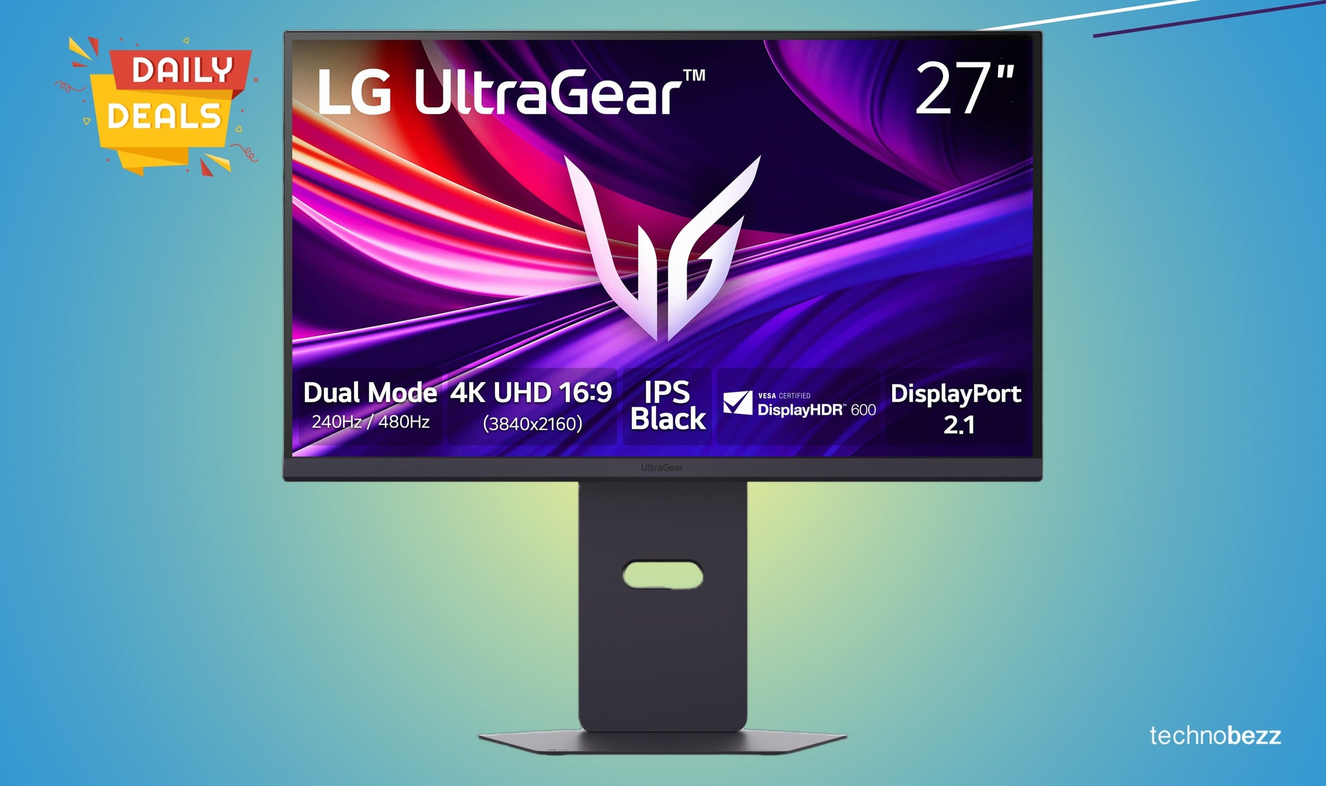 LG 27G850A-B Ultragear 4K Gaming Monitor Drops to $459.13