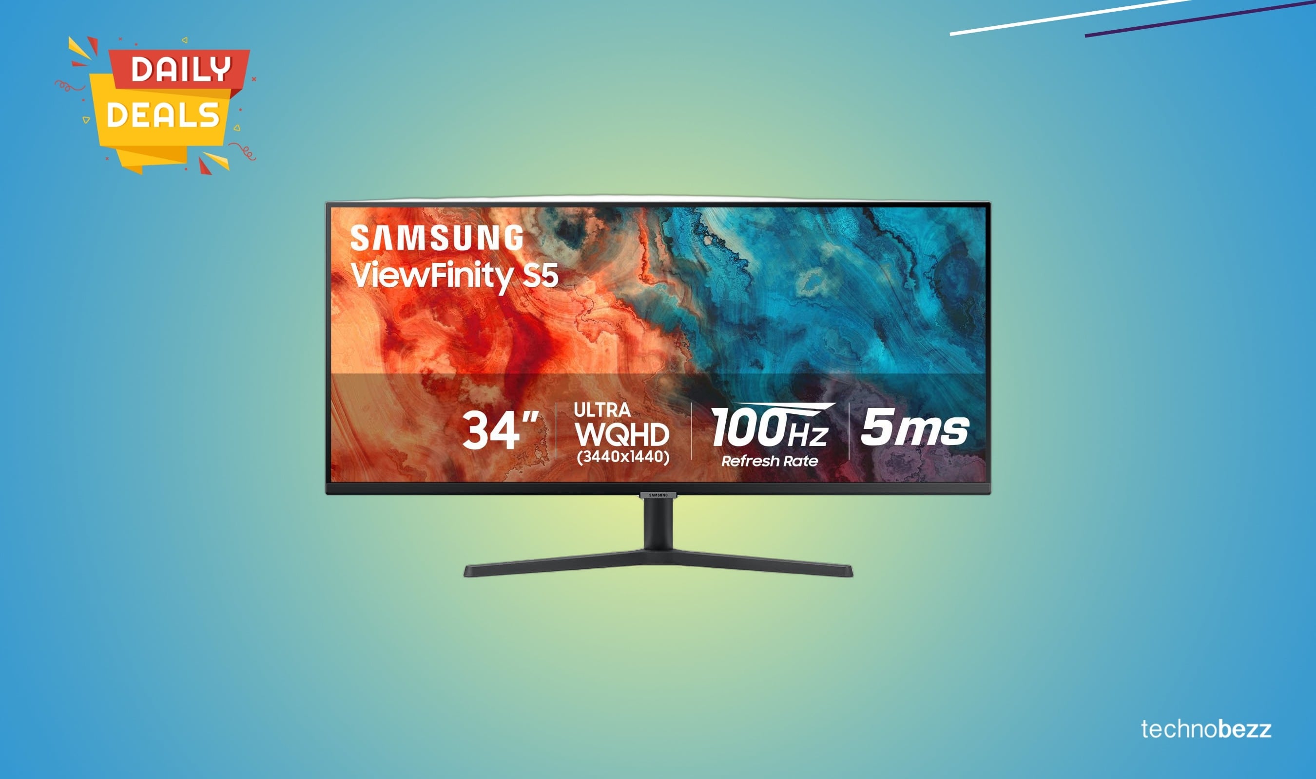 Samsung 34-inch ViewFinity S50GC Ultrawide Monitor drops to $245.99