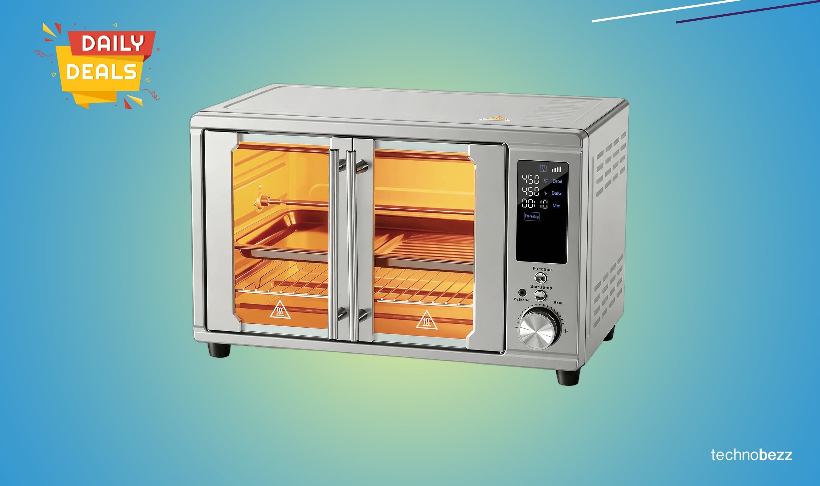 OLIXIS Air Fryer Toaster Oven Combo Dual drops to $129.67