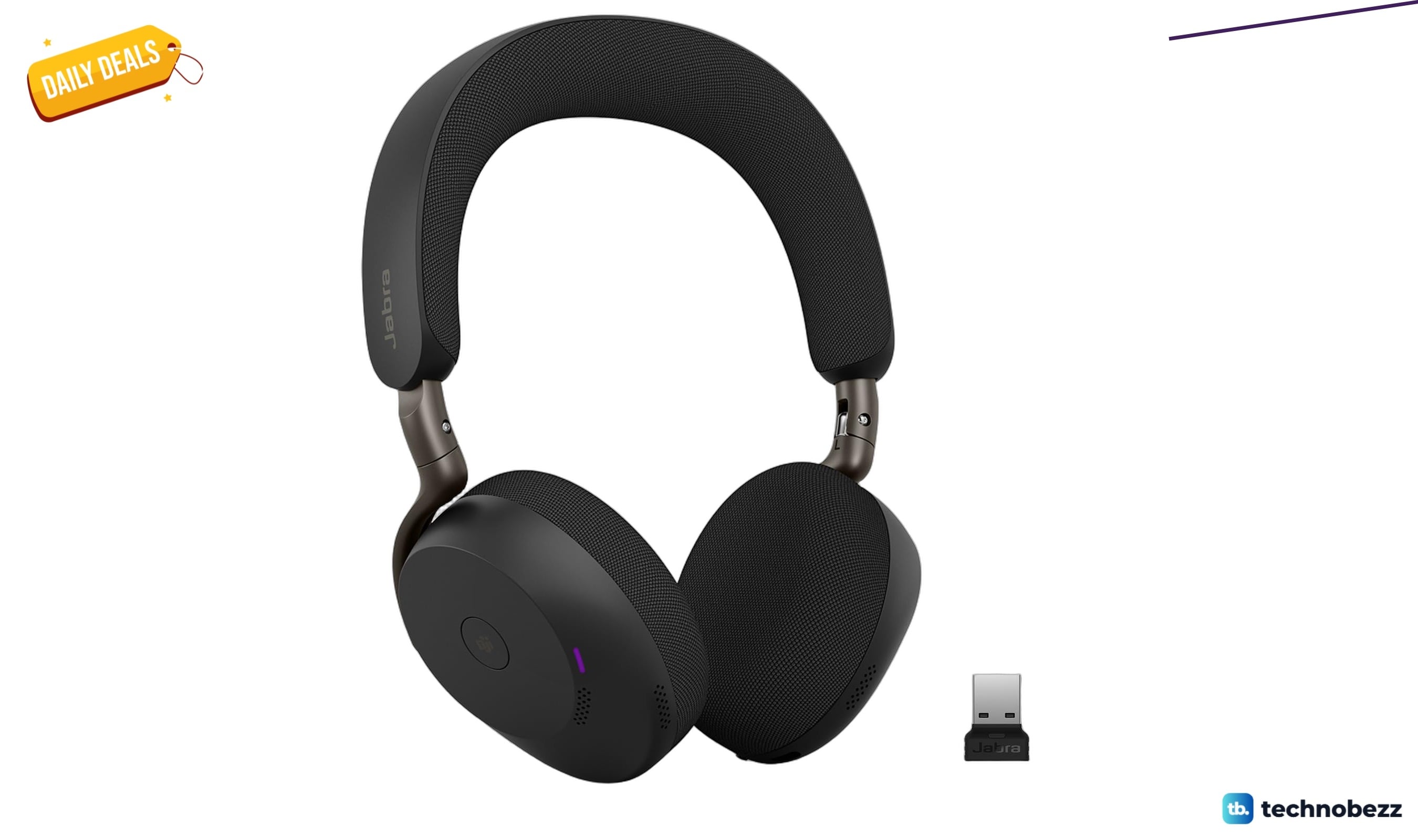 Jabra Evolve3 75 On-Ear Wireless Bluetooth Headset drops to $335.12