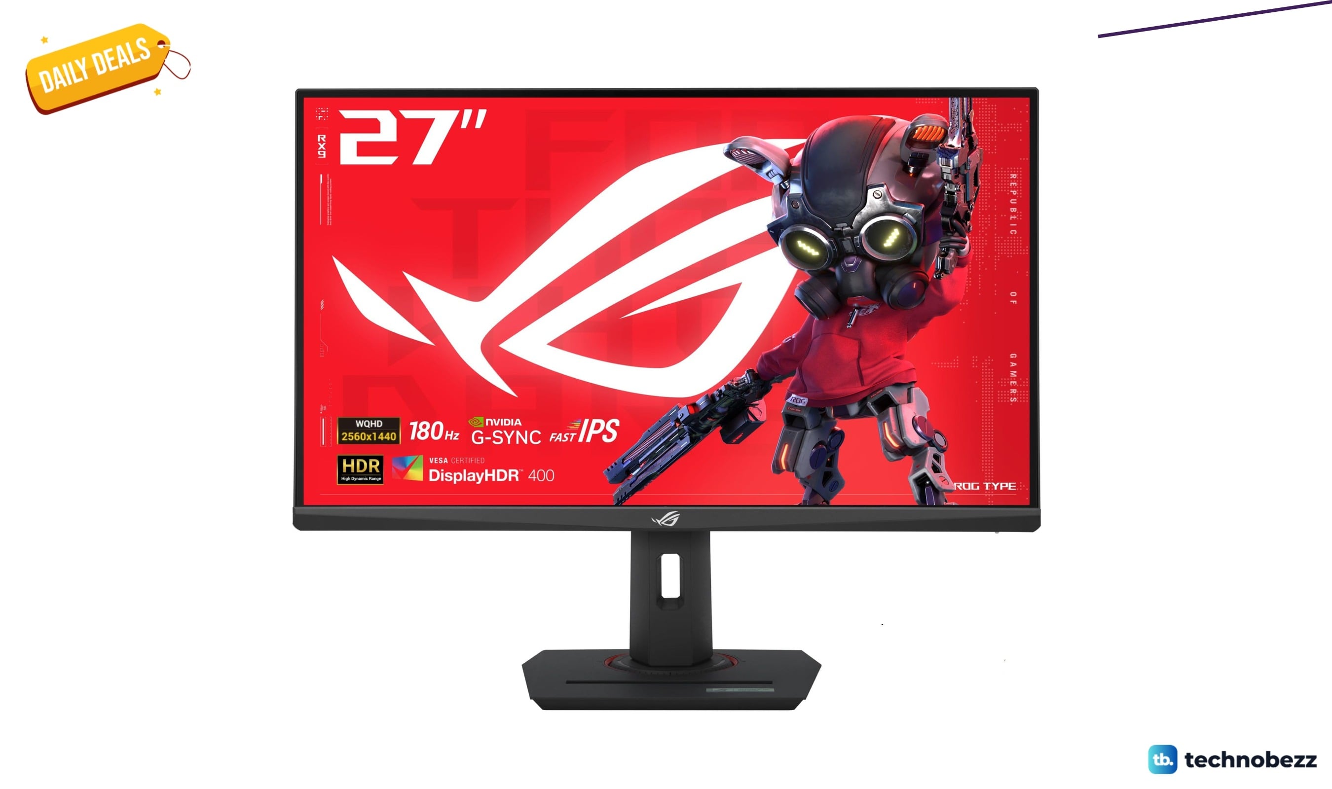 ASUS ROG Strix 27 Inch QHD HDR400 USB-C Monitor Drops to $244.99