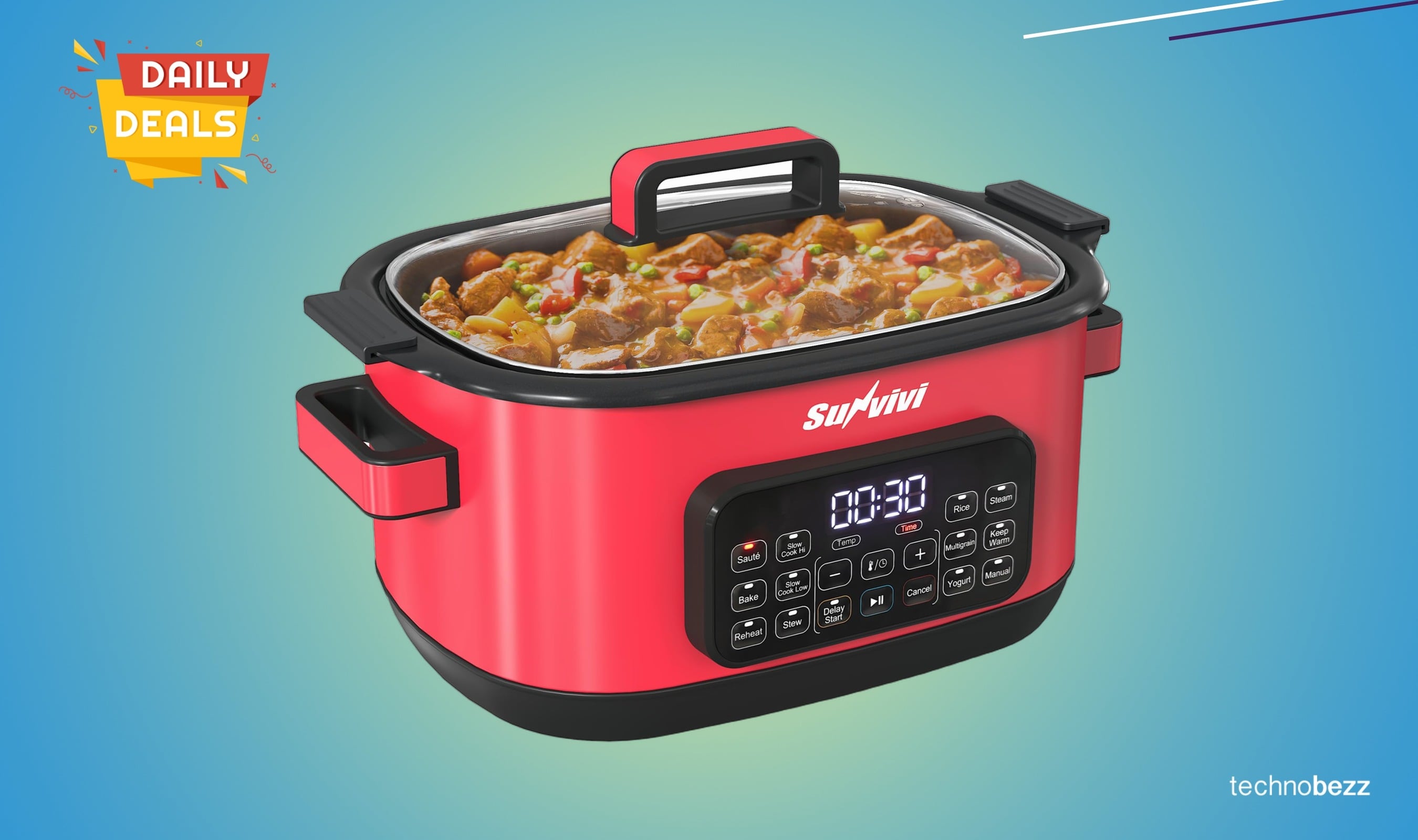SUNVIVIPRO 12-in-1 Multicooker drops to $80.99 on Amazon