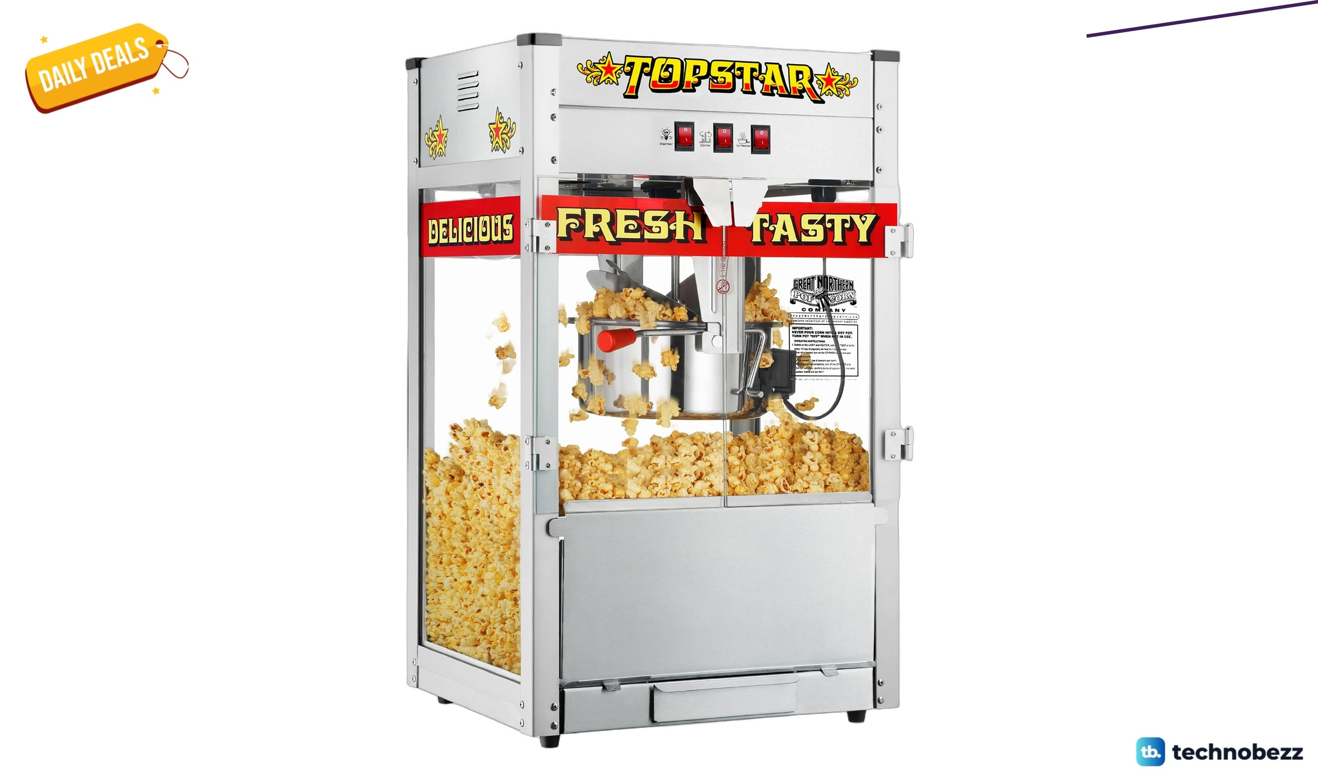 Star Popcorn Machine 12oz Stainless-Steel Kettle drops to $266.21