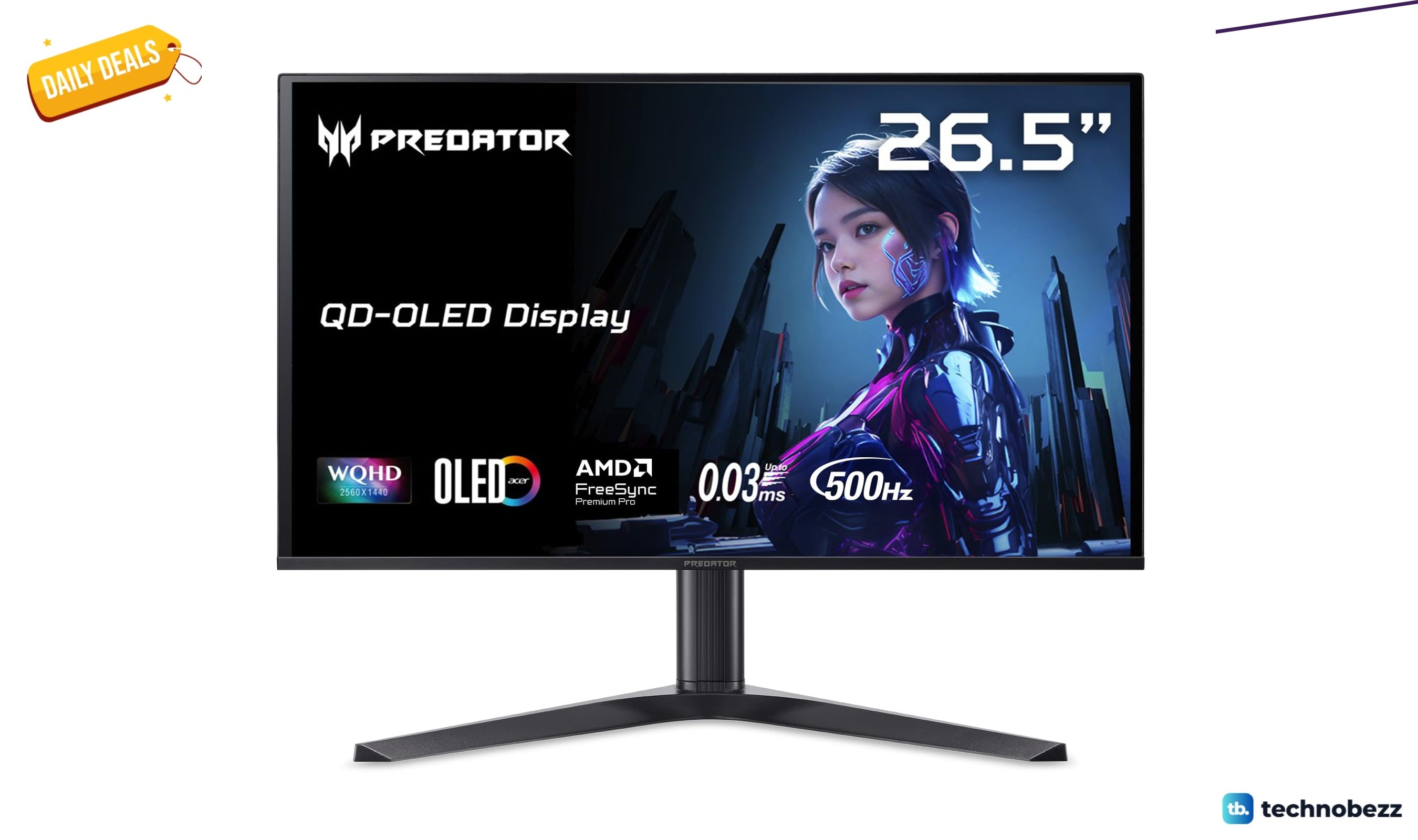 Acer Predator Gaming Monitor | 26.5" WQHD now $499.99, down from $799.99