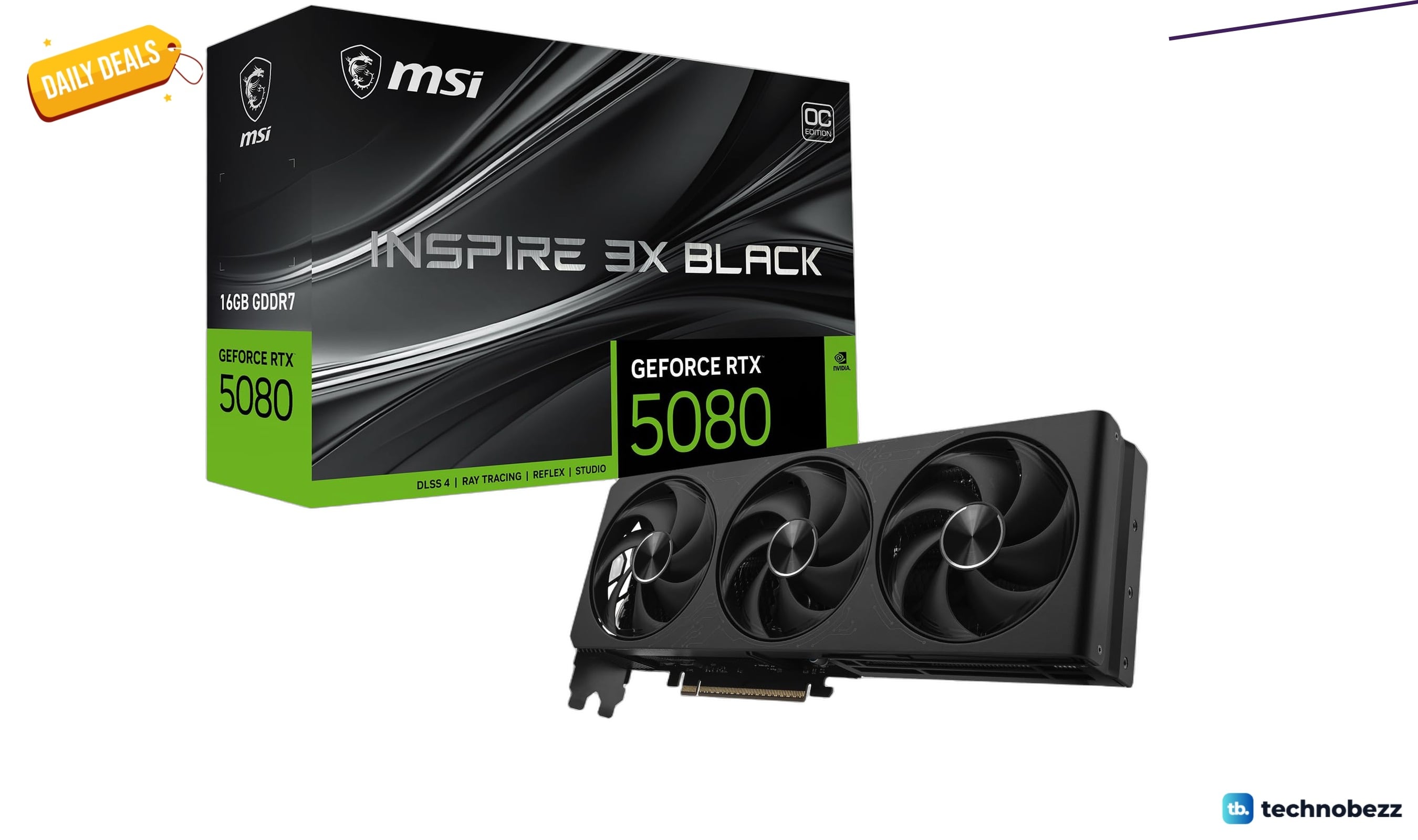 MSI Gaming RTX 5080 16G Inspire 3X drops to $1229.79 on Amazon