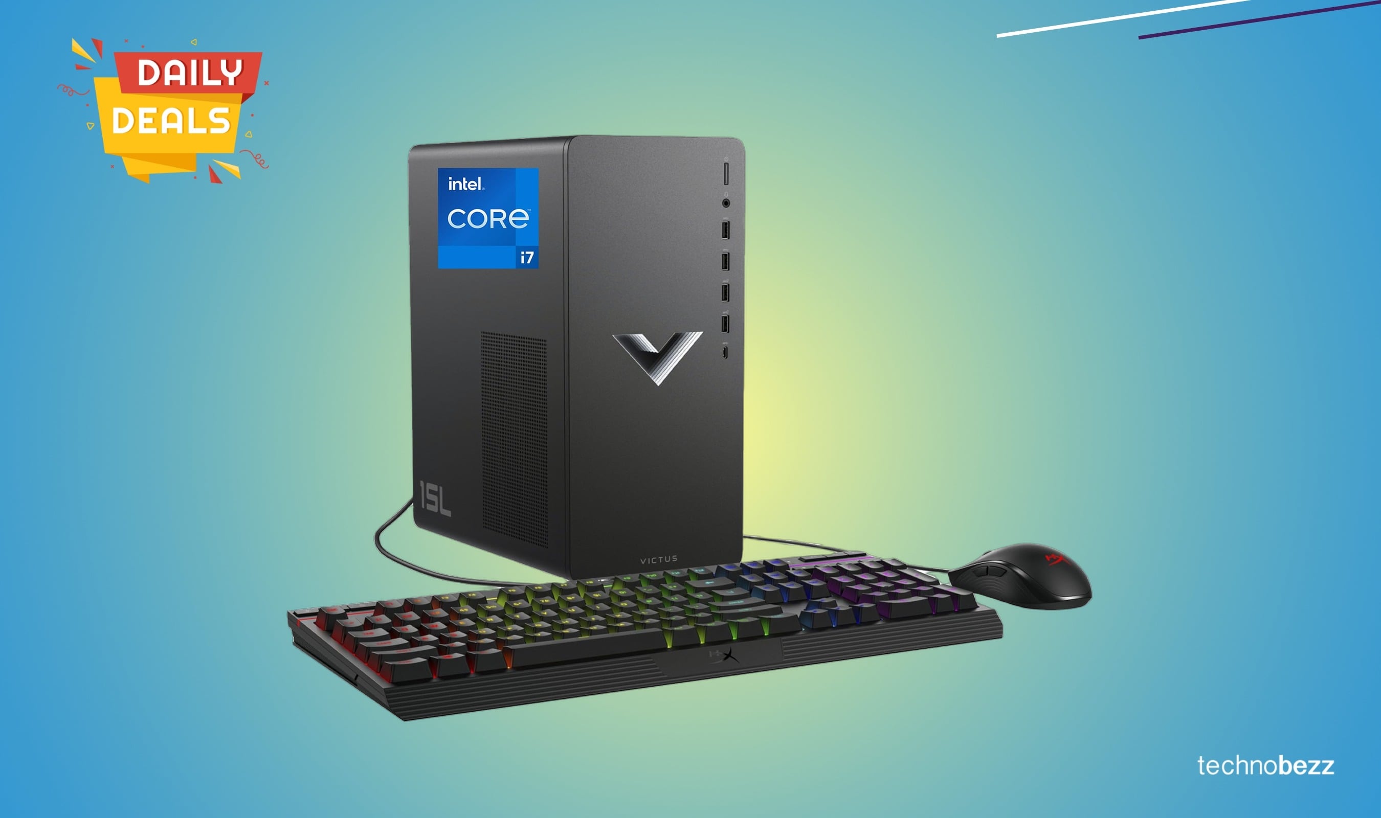 HP Victus 15L Gaming Desktop Bundle Drops to $817.48 on Amazon