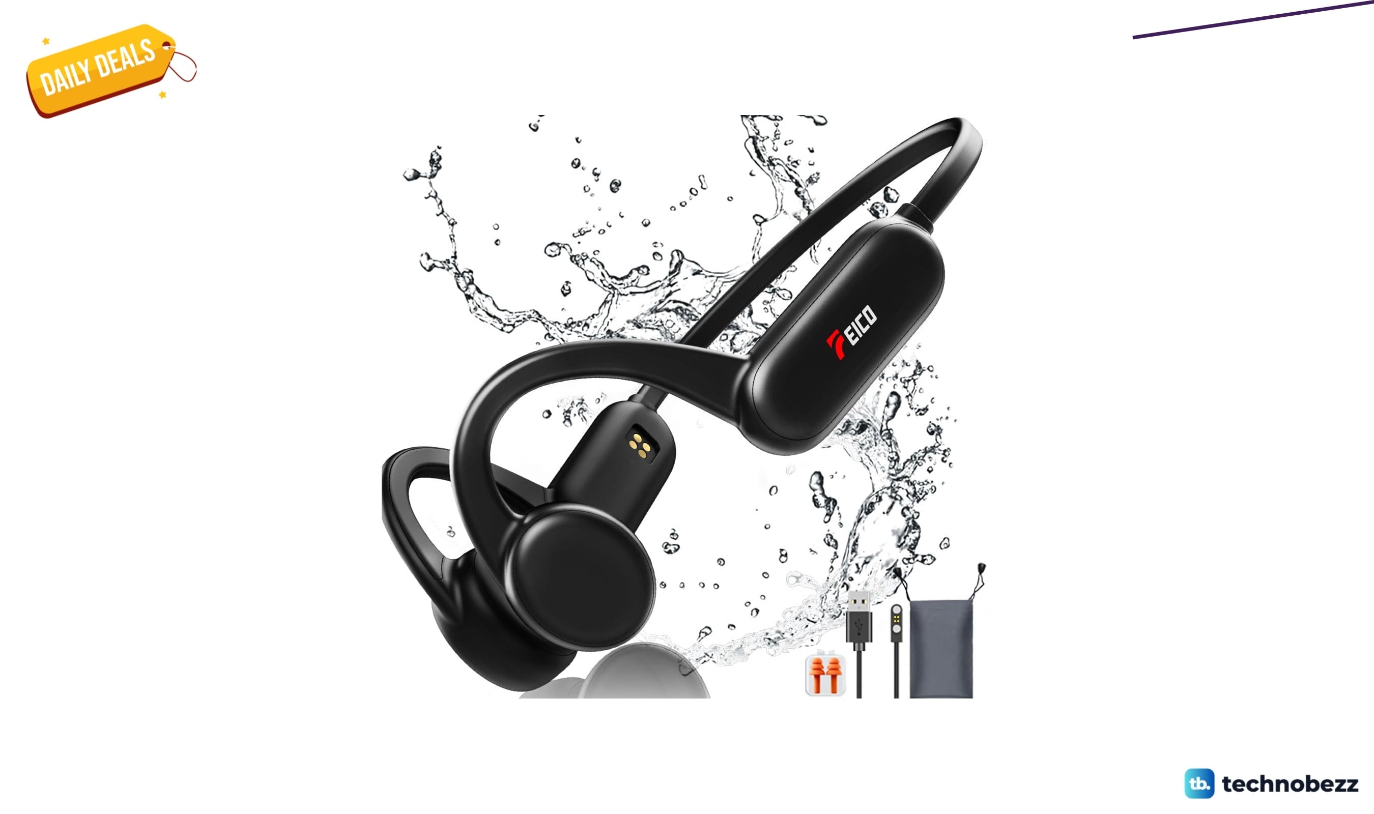 FEICO Bone Conduction Headphones with Bluetooth 5.3 drops to $29.99