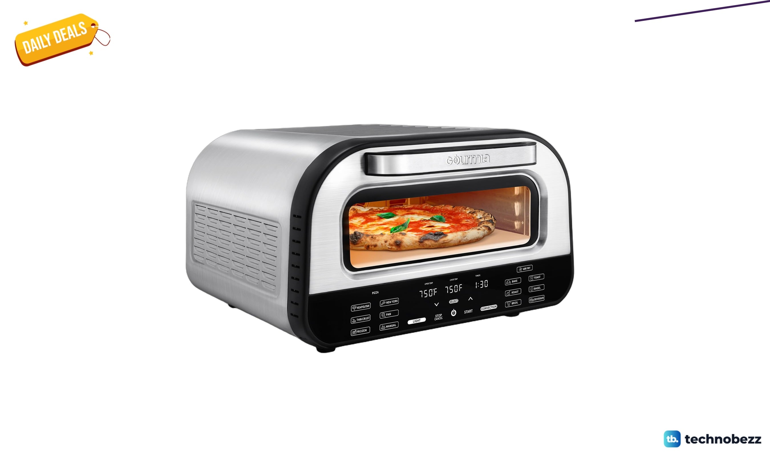 Gourmia Indoor Pizza Oven Air Fryer Toaster drops to $129.99 from $158.70