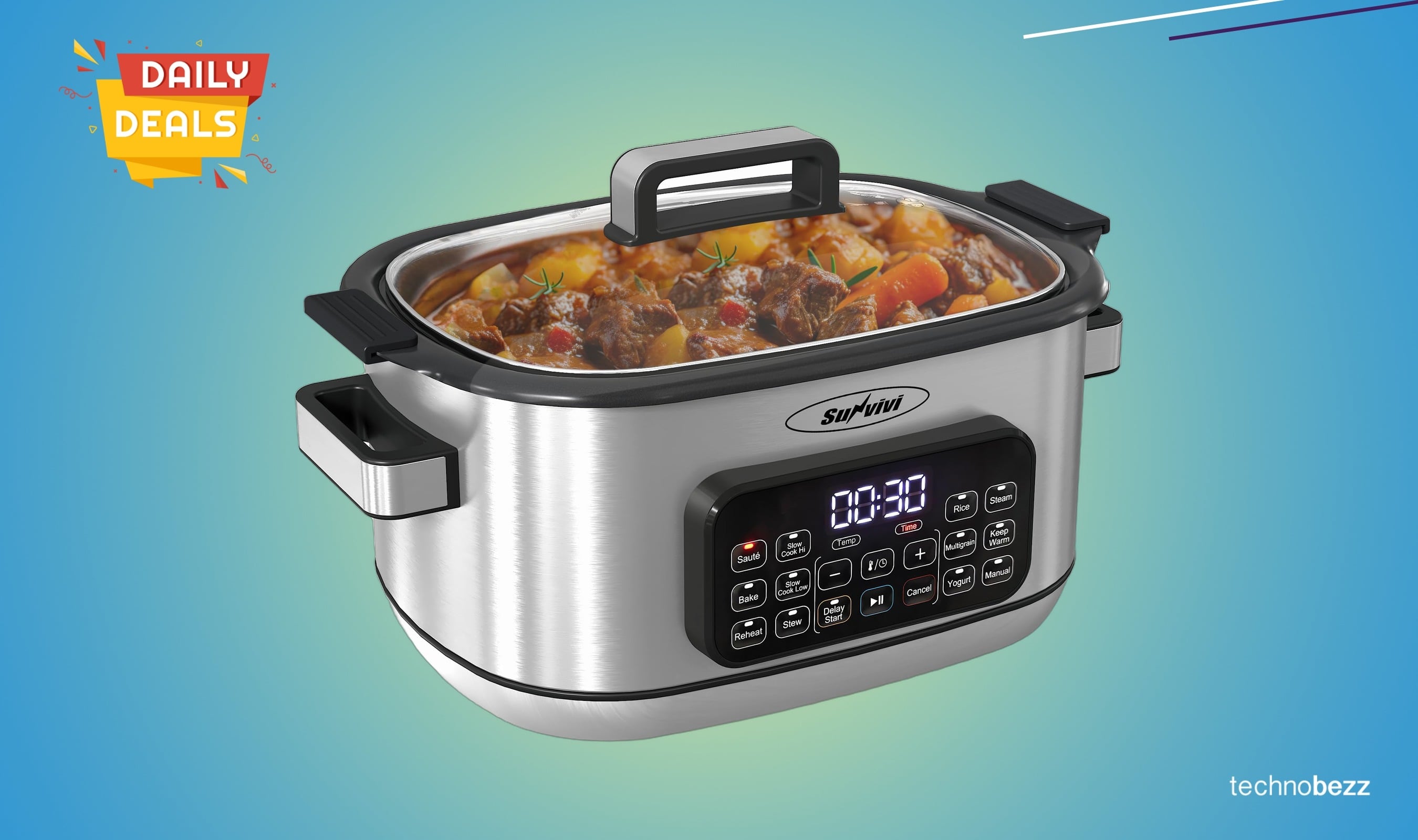 SUNVIVIPRO 12-in-1 Multicooker price drops to $119.99 on Amazon