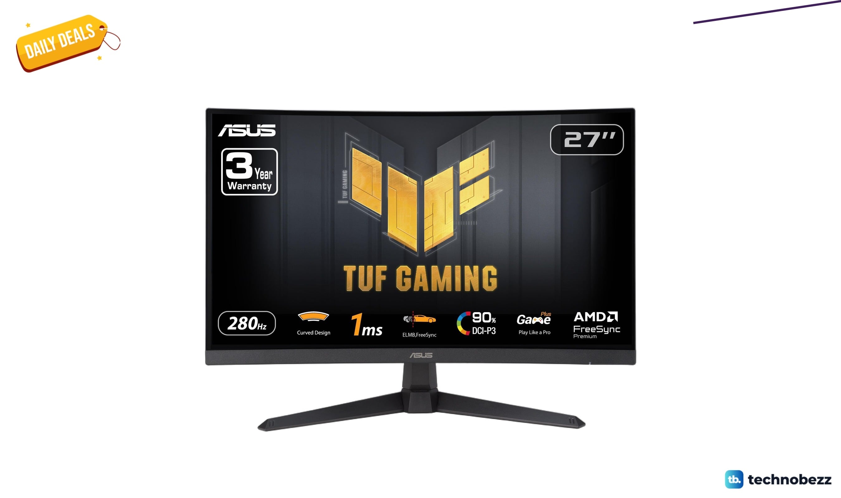 ASUS TUF Gaming 27-inch 1080P Curved Monitor drops to $159 on Amazon