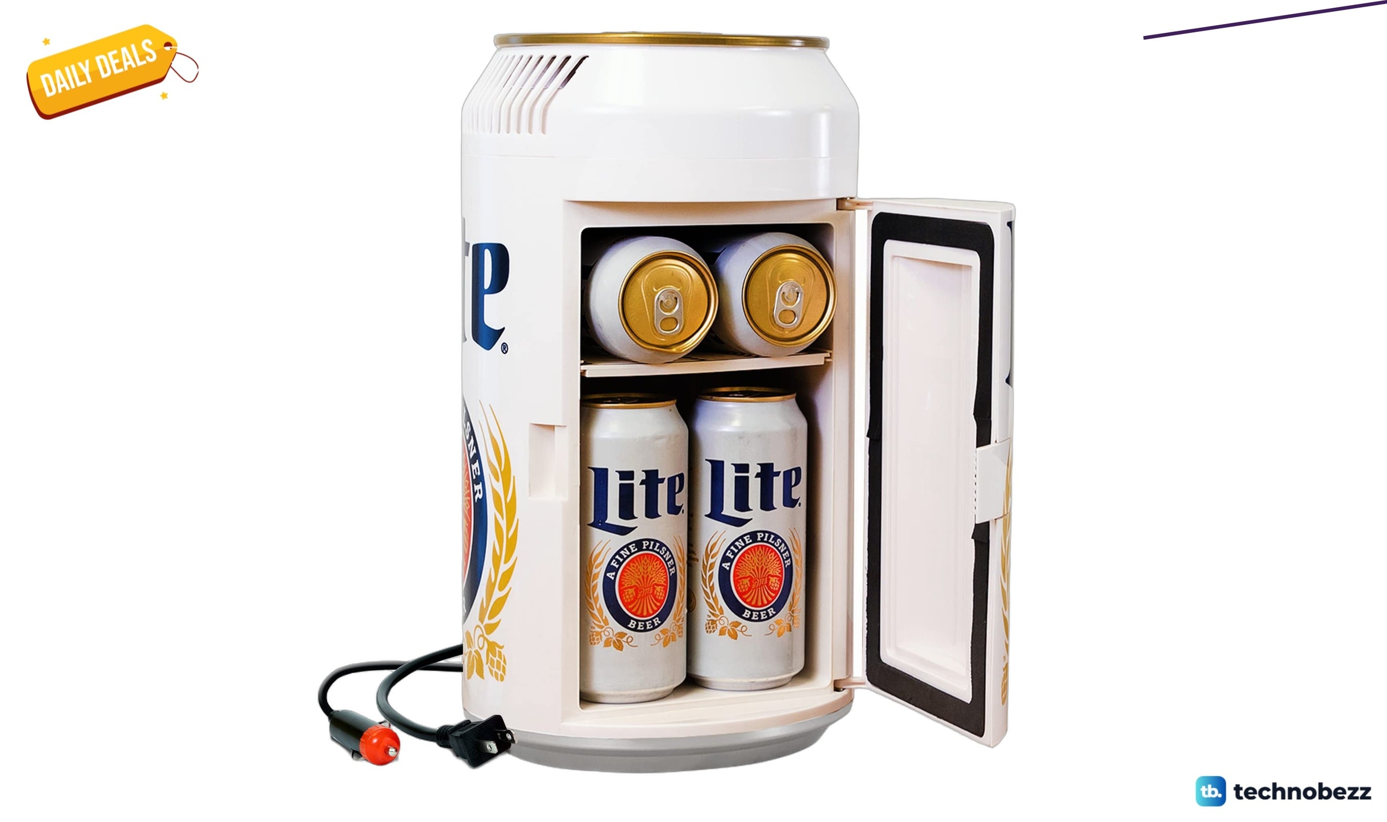 Miller Lite 8 Can Thermoelectric Mini Fridge drops to $74.98 on Amazon
